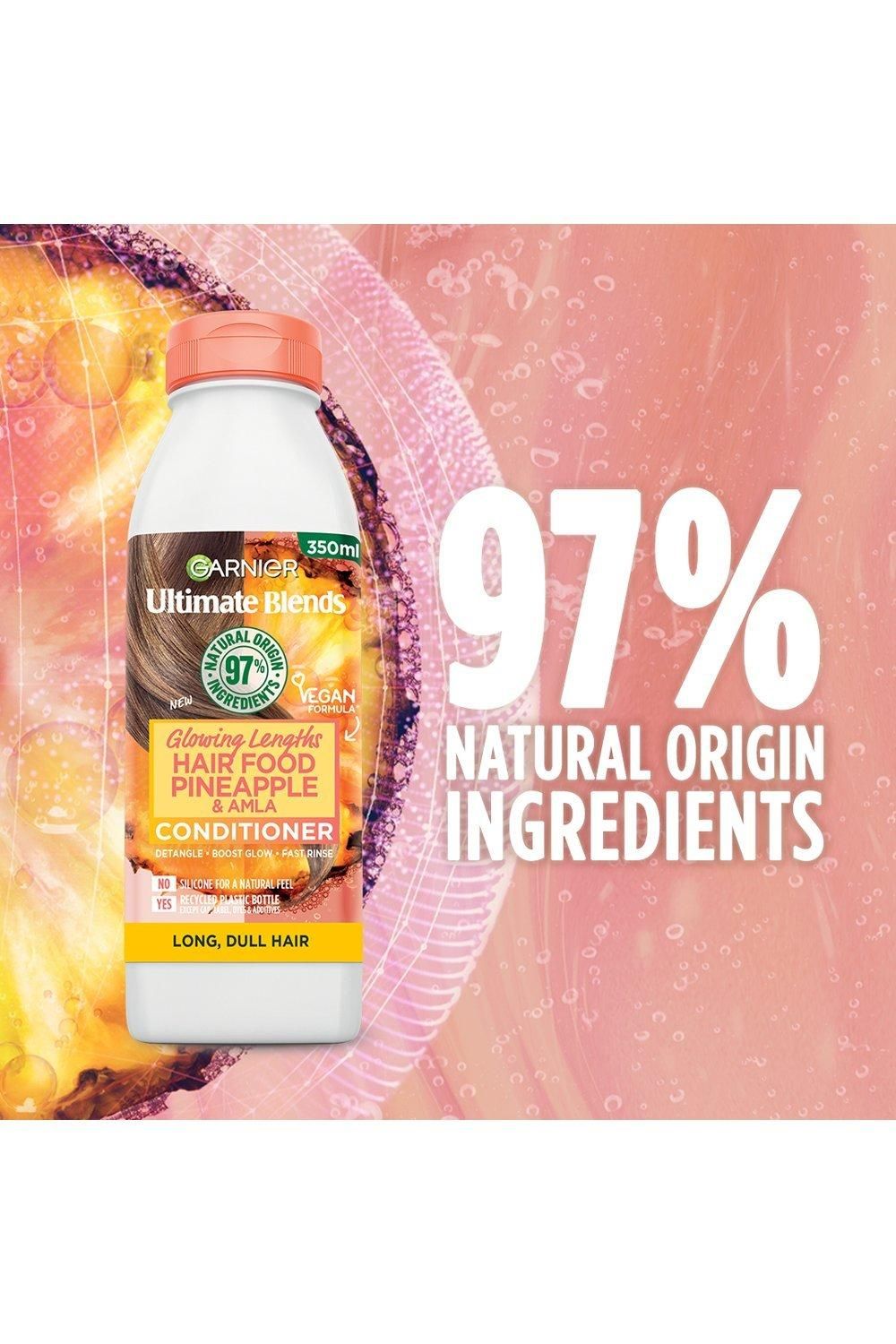 Garnier Ultimate Blends Glowing Lengths Pineapple & Amla Hair Food Conditioner for Long Dull Hair Multi image 5