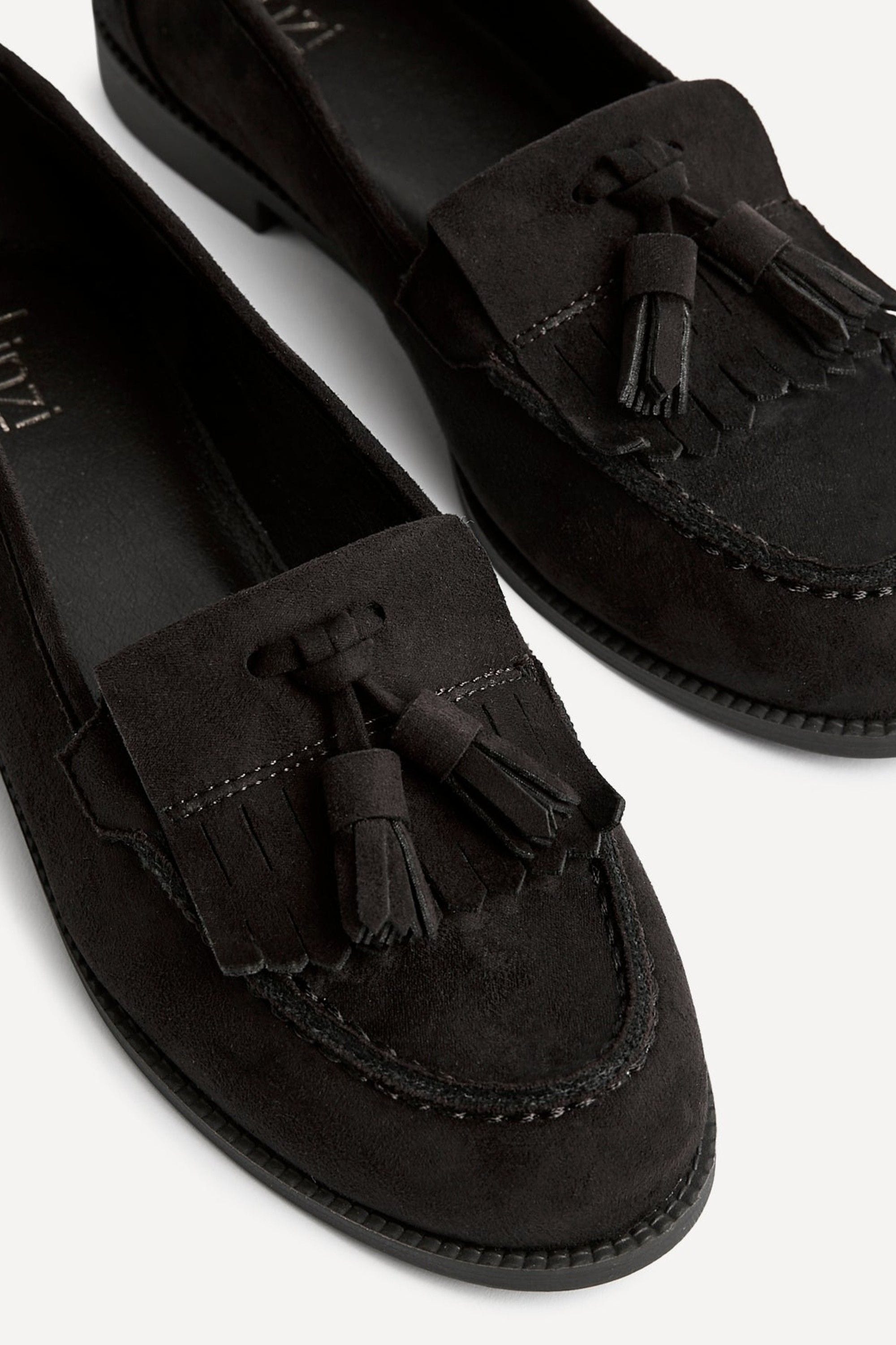 Linzi Rosemary Brown Faux Suede Classic Slip On Loafer image 4