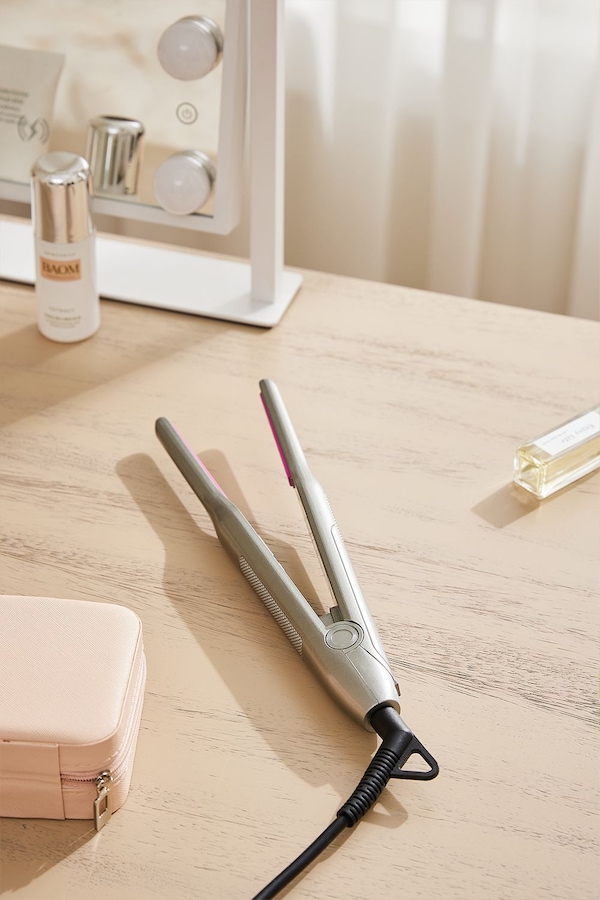 Living and Home 2 in 1 Hair Straightener and Curler LCD Temperature Control Dual Voltage Auto Shut Off,Professional Hair Straightener and Curler