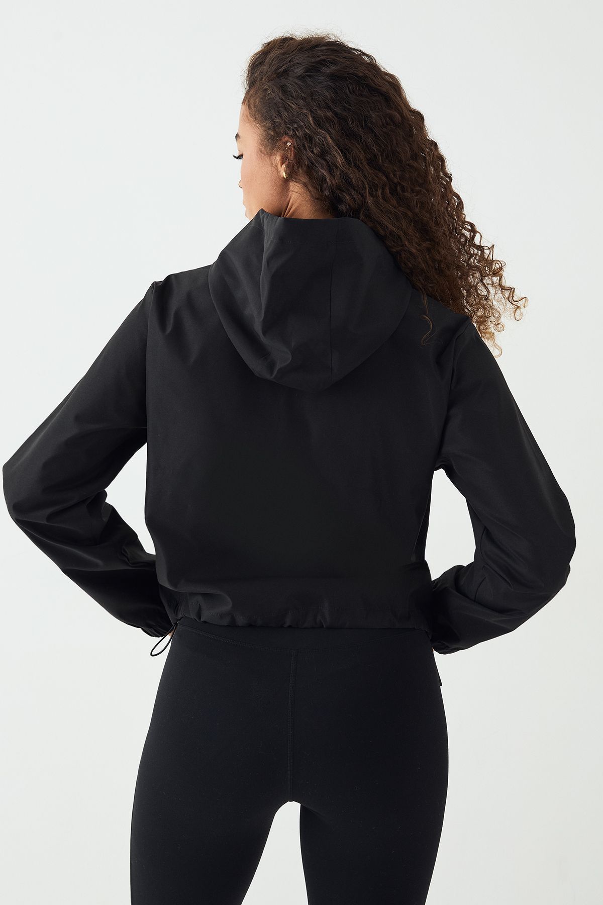 DSGN Studio DSGN Studio Reflective Zip Hooded Through Sports Jacket Black image 2