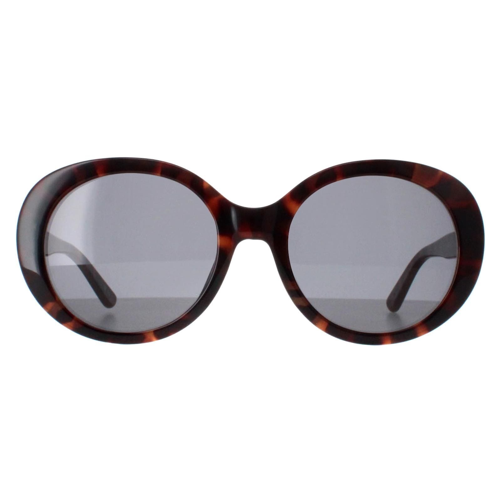 Karen Millen Oval Dark Tortoise Dark Grey KM5051 image 1