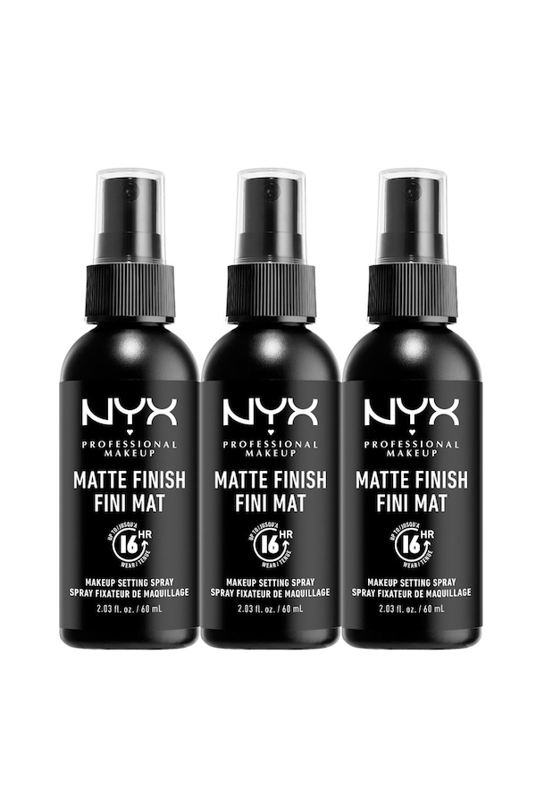 NYX Professional Makeup Makeup Setting Spray - Matte Set (Pack of 3) Multi