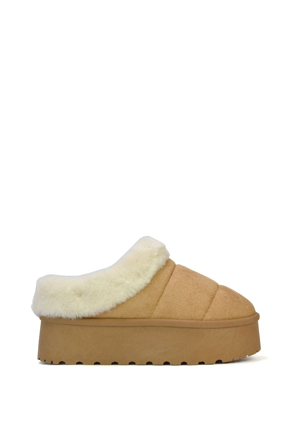 XY London 'Laylin' Faux Fur Platform Slipper Micro Ultra Mini Boots image 1