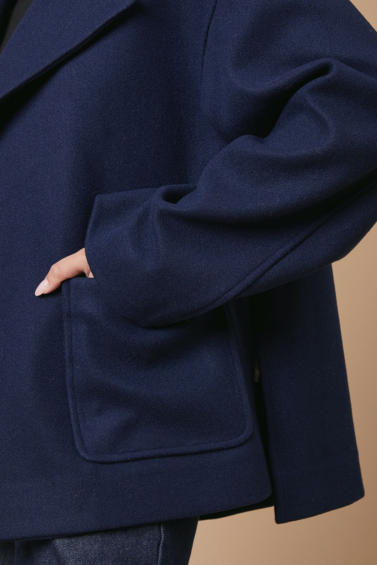 Oasis Edge To Edge Unlined Jacket Navy image 3