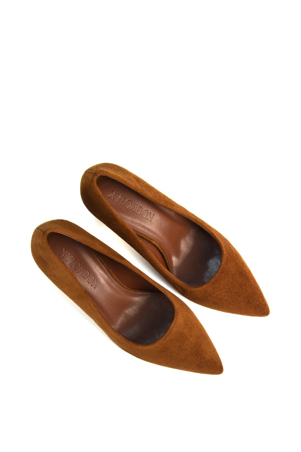 XY London 'Lisa' Slip On Pointed Toe Court Shoe Pumps With Stiletto Mid Heel image 5