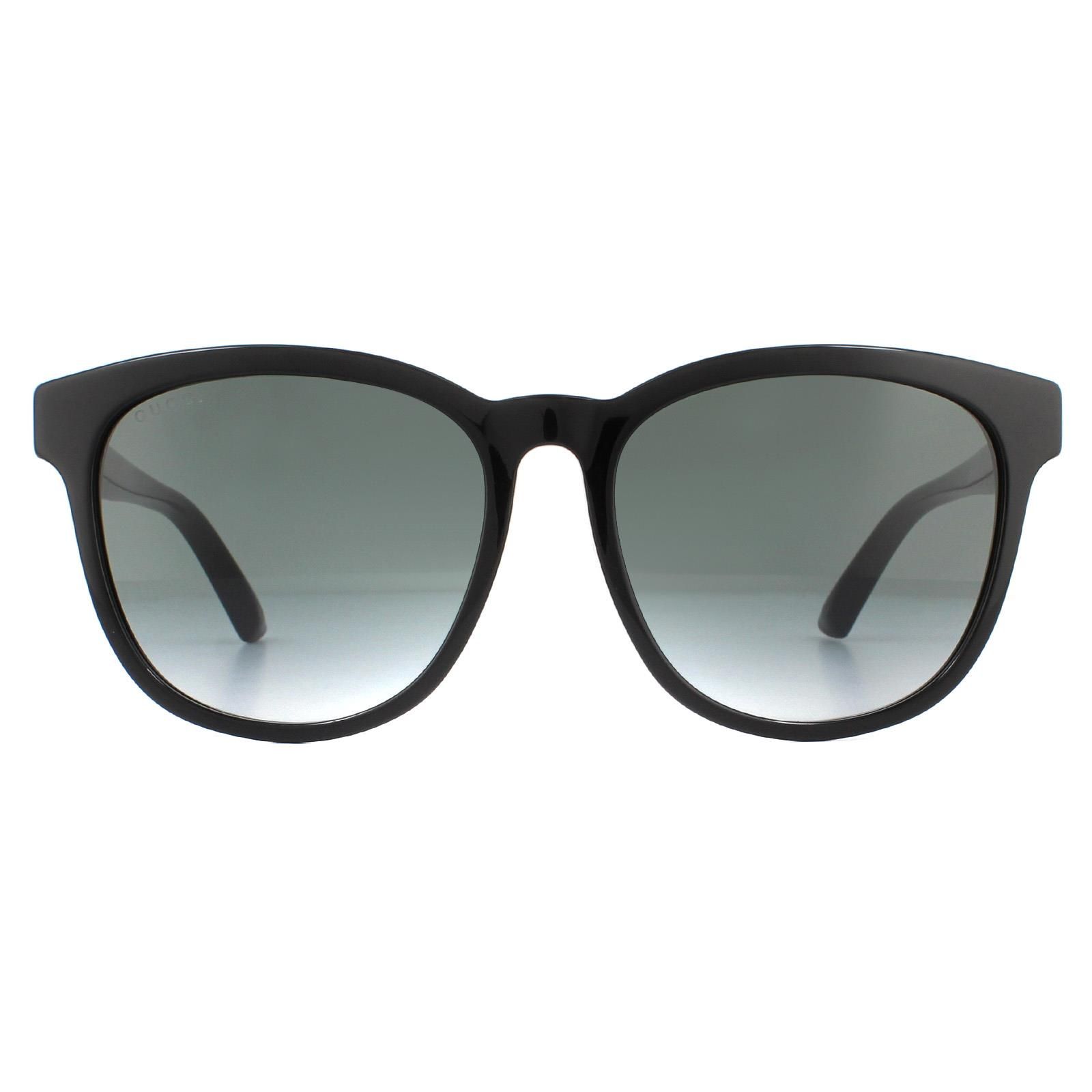 Gucci Square Black Grey Sunglasses image 1