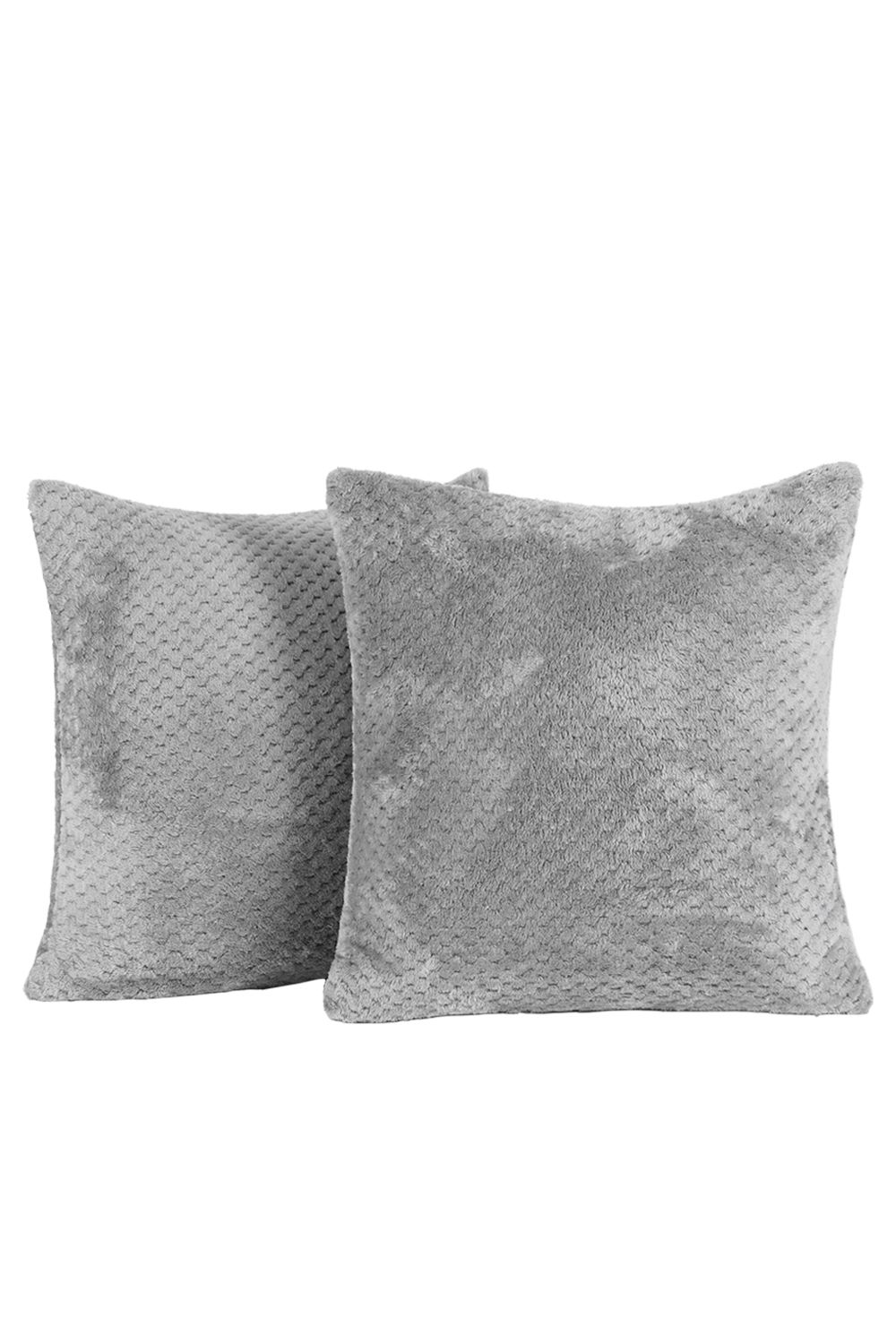 OHS 2 Pack of Waffle Fleece Square Cushion Covers image 4