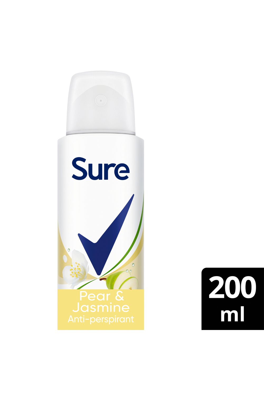 Sure Women 'Deodorant Spray' Pear & Jasmine w/ 48Hrs Protection 200ml, 3pk image 2