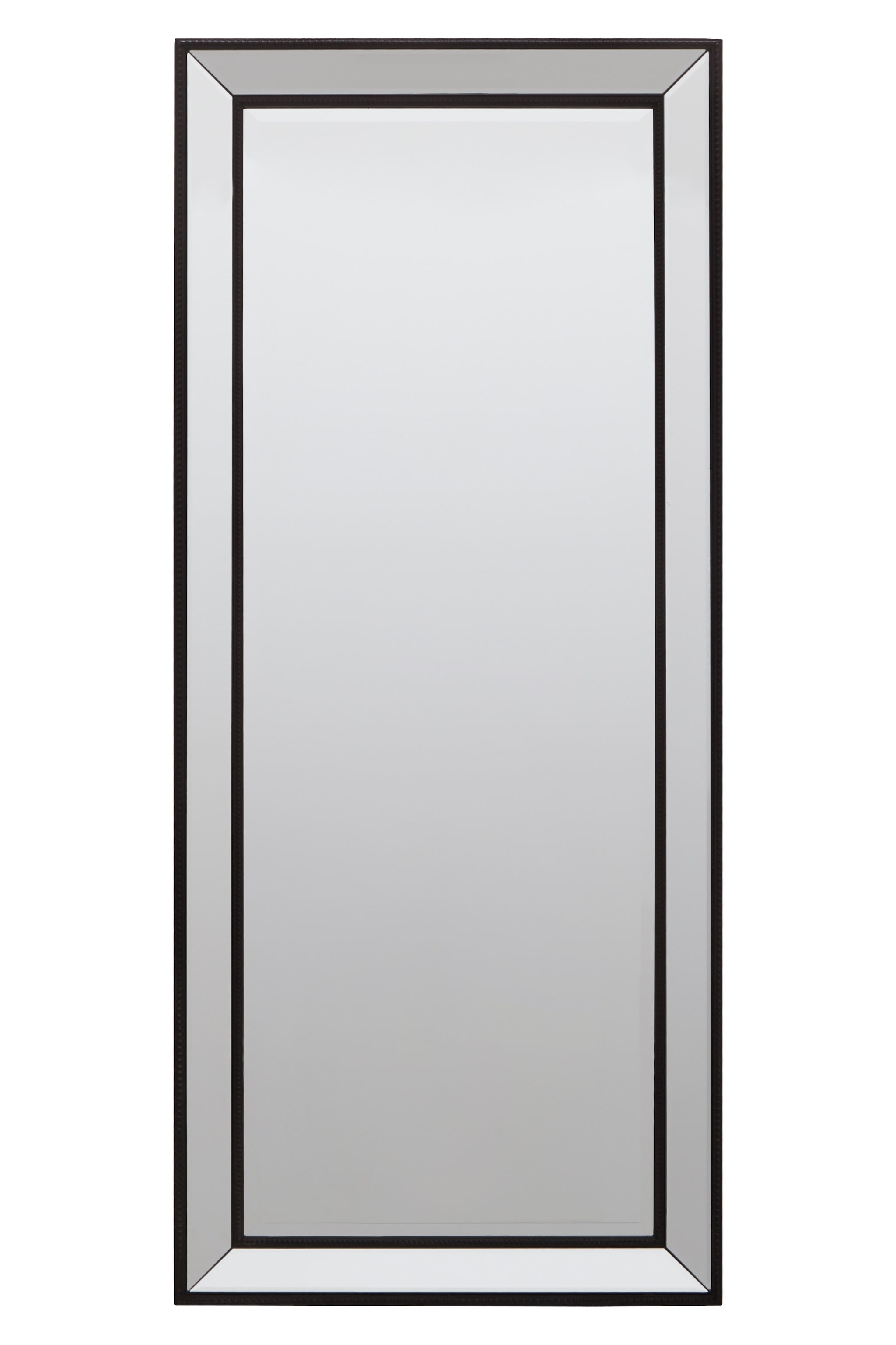 Orsina Champagne Rectangle Wall Mirror, Wooden Frame Mirror With Sleek Finish, Small Mirror For Dressing Area image 1