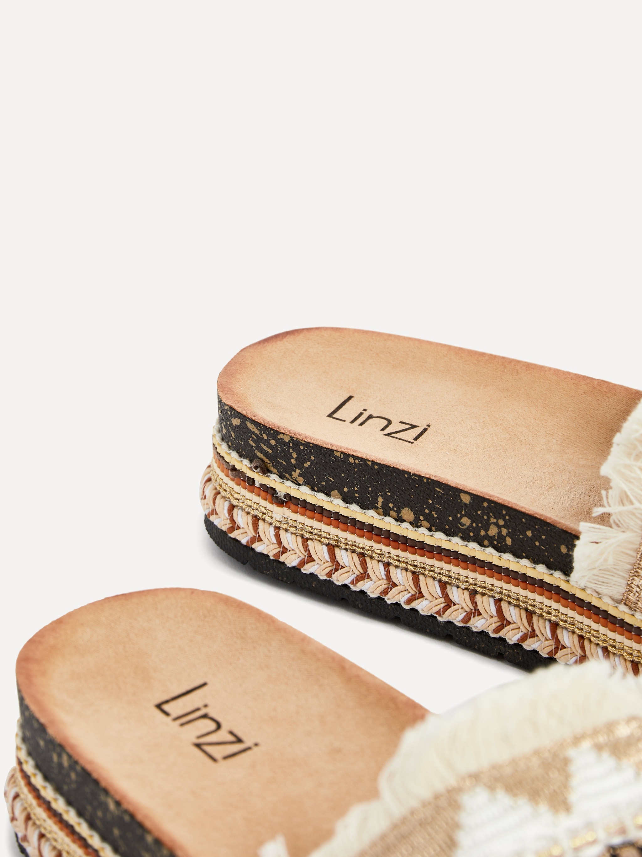 Linzi Janelle Neutral Flatform Slip On Sandal image 5