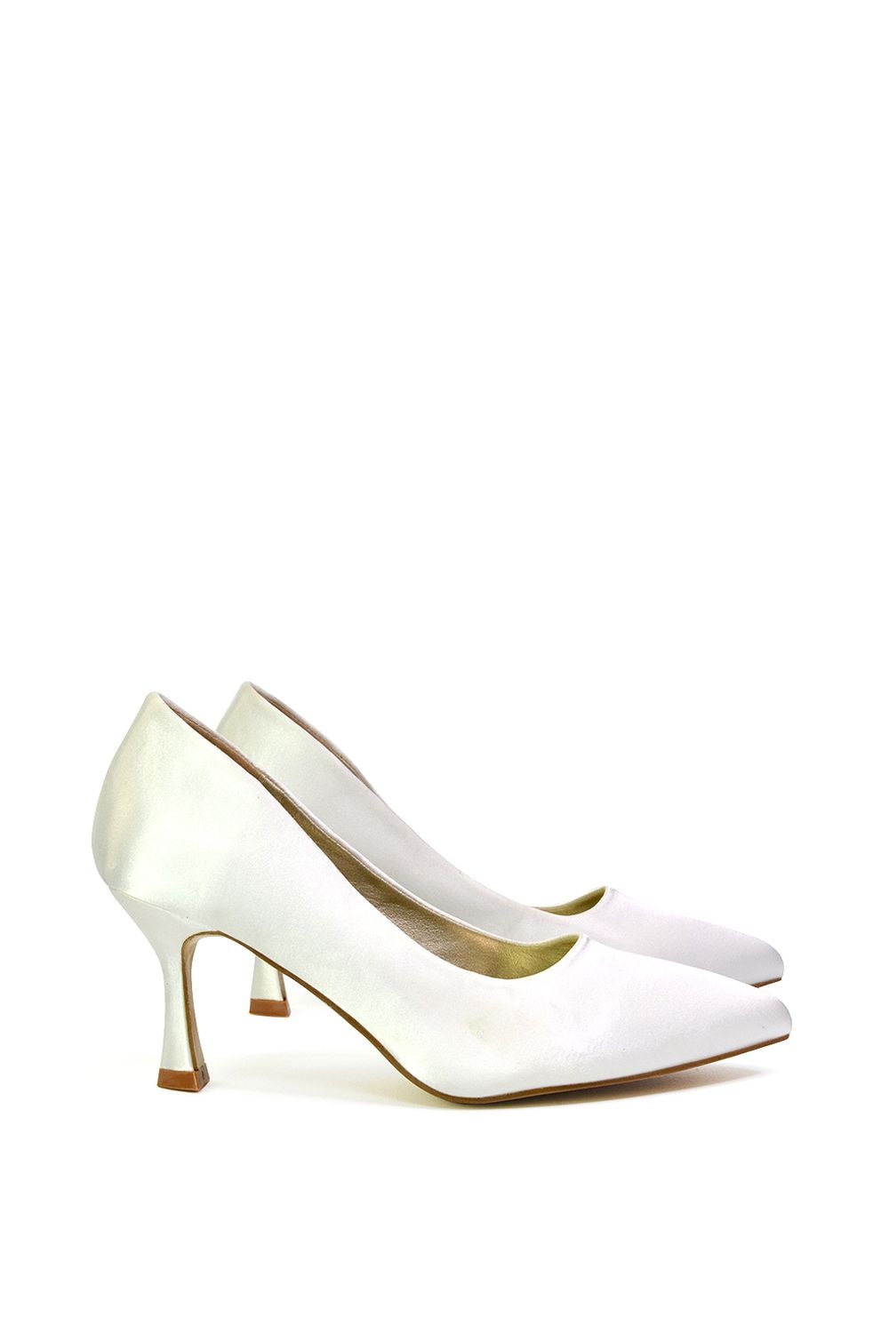 XY London 'Romi' Pointed Toe Court Shoes Mid Stiletto Heels image 2