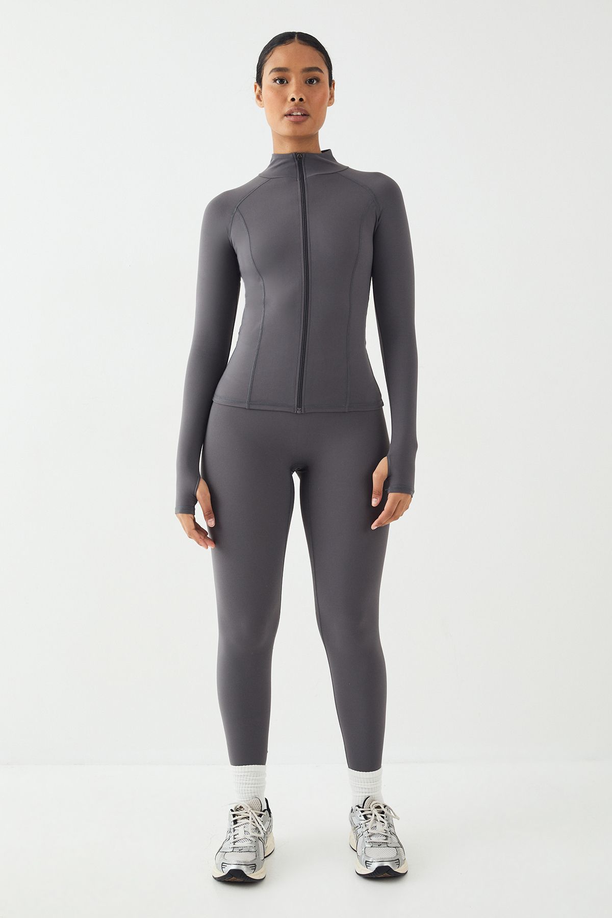 DSGN Studio DSGN Studio Ultra Sculpt Zip Through Jacket Charcoal image 5