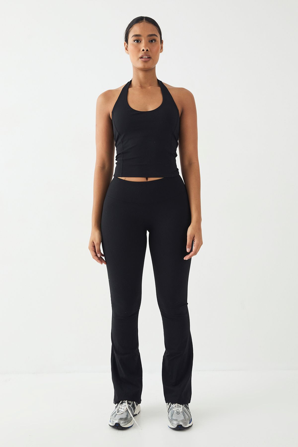 DSGN Studio DSGN Studio Sports Ultra Sculpt Seam Detail Padded Halterneck Top Black image 5