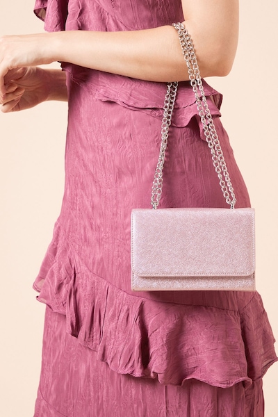 Dorothy Perkins Cabo Textured Glitter Shoulder Cross Body Bag Pink