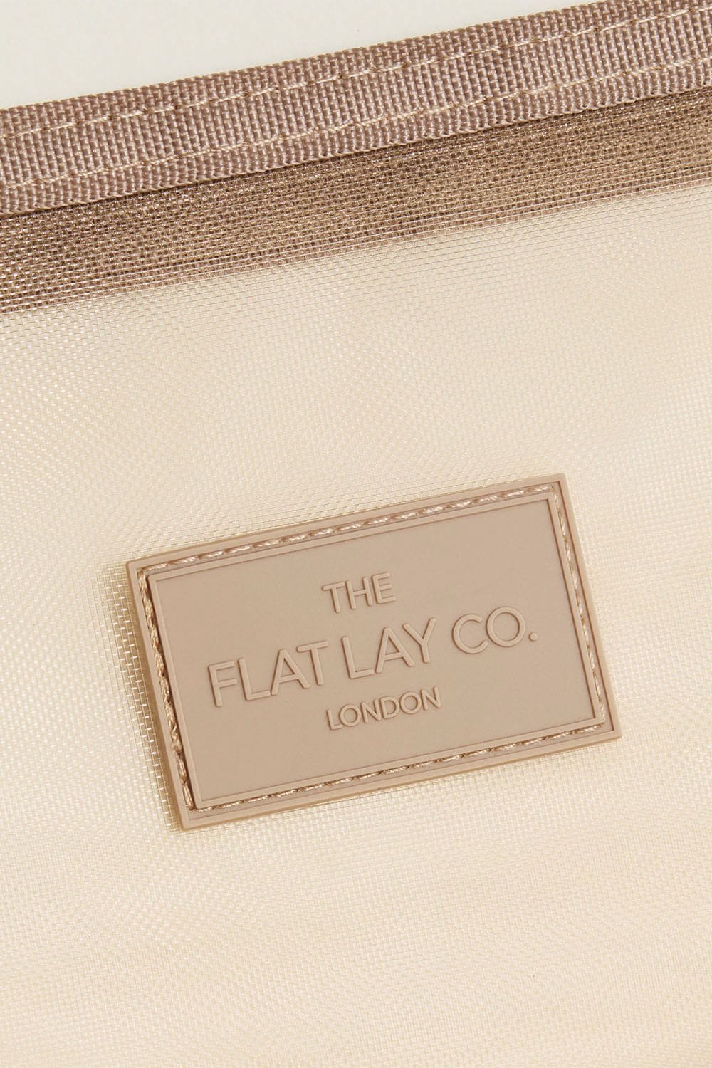 The Flat Lay Co Mesh Essential Makeup Pouch - Taupe Multi image 3