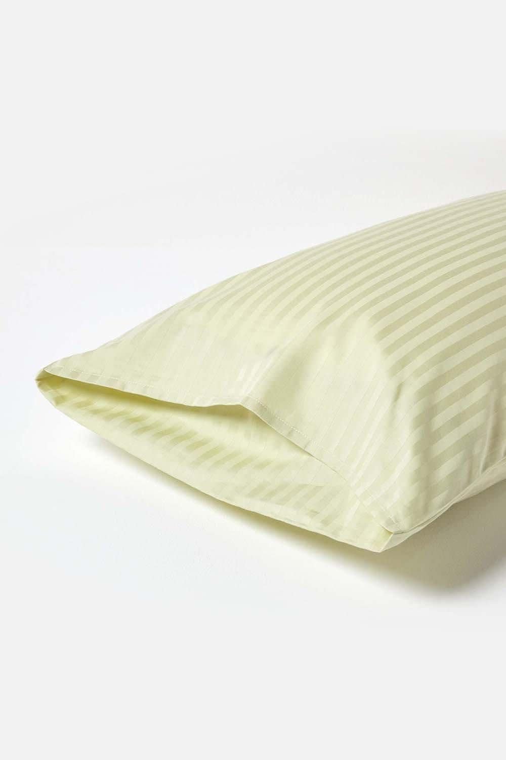 Homescapes Egyptian Cotton Satin Stripe Housewife Pillowcase 330 TC image 3