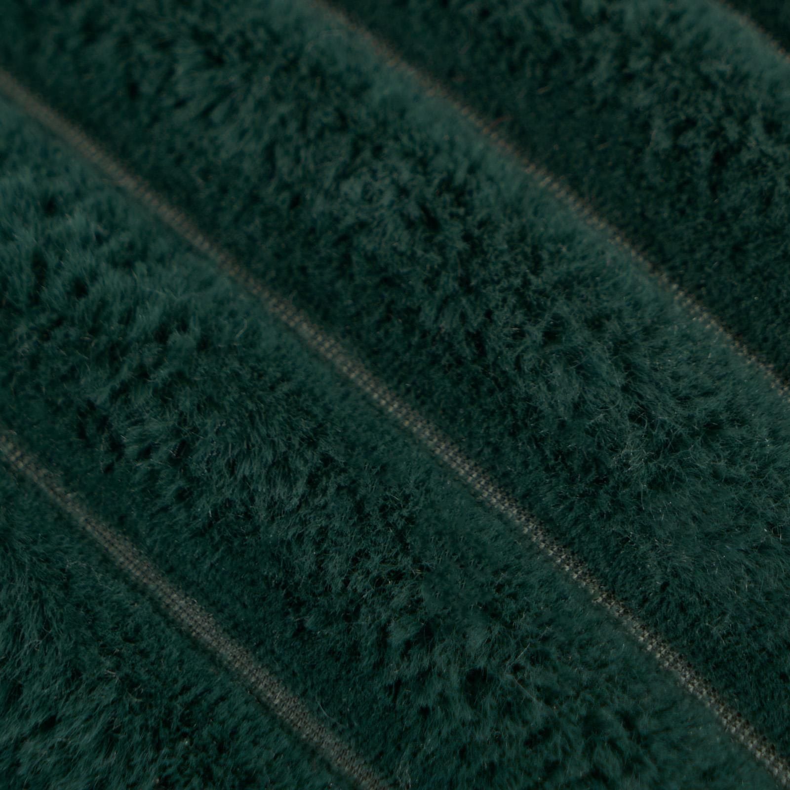 OHS 2 x Faux Fur Thick Rib Filled Cushion Covers image 4