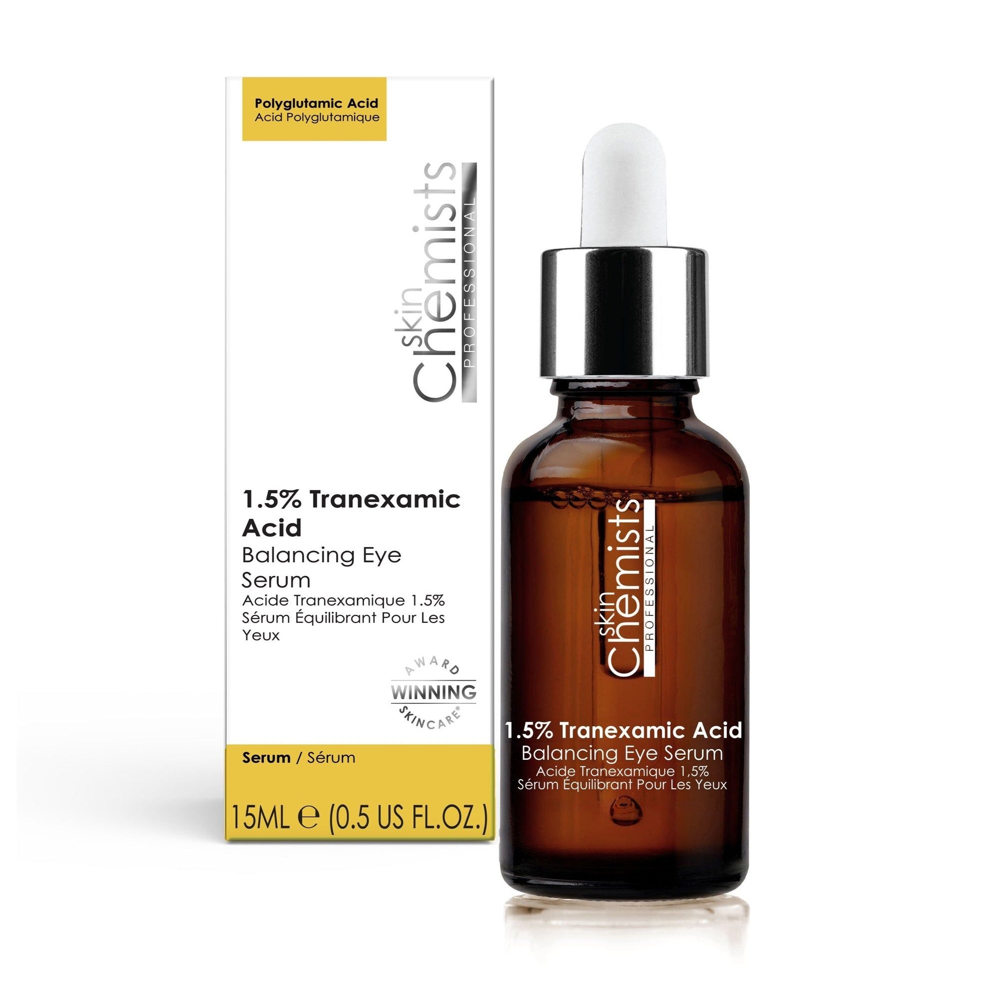 skinChemists professional 1.5% Transexamic Acid Balancing Eye Serum 15ml x 2 Duo Pack image 3