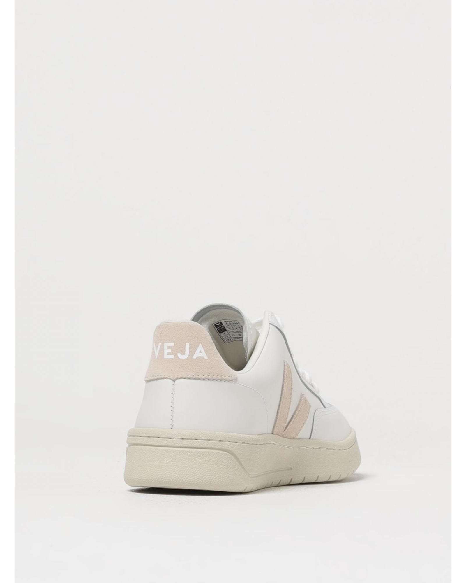 Veja V10 Extra White Pale Rose Leather Sneakers Wo image 3