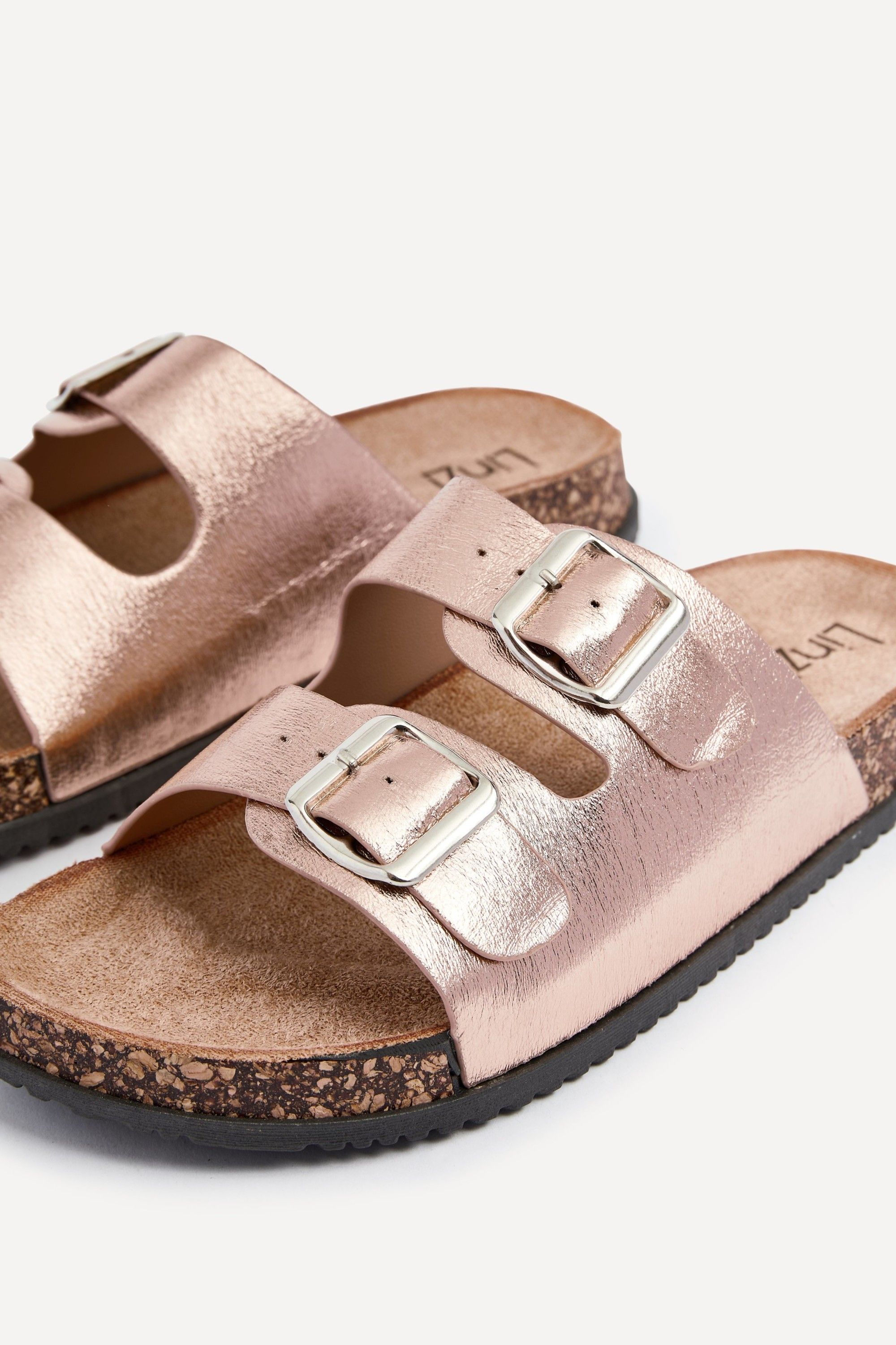 Linzi Northcote Rose Gold Double Buckle Sandals image 4