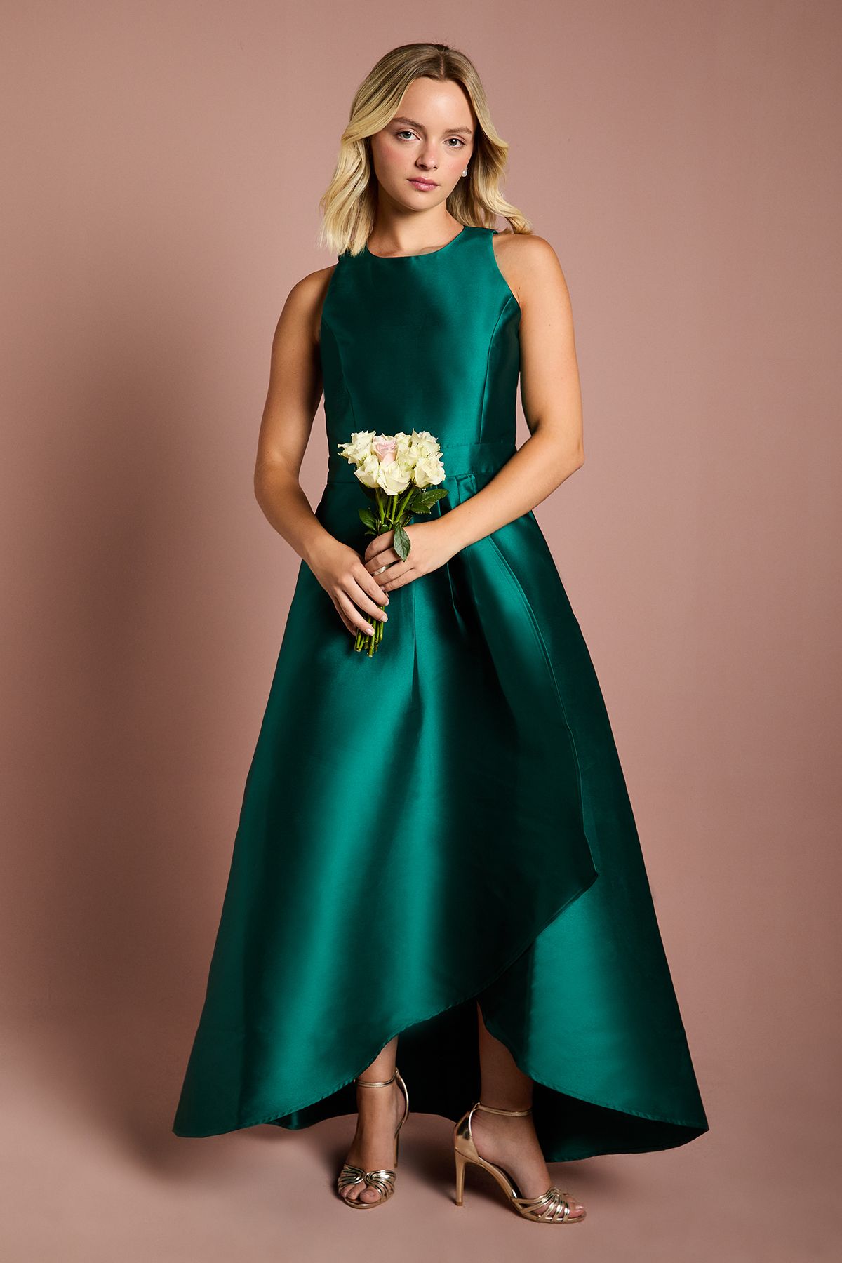 Coast Teen Coast Waterfall Bridesmaid Dress Emerald image 1