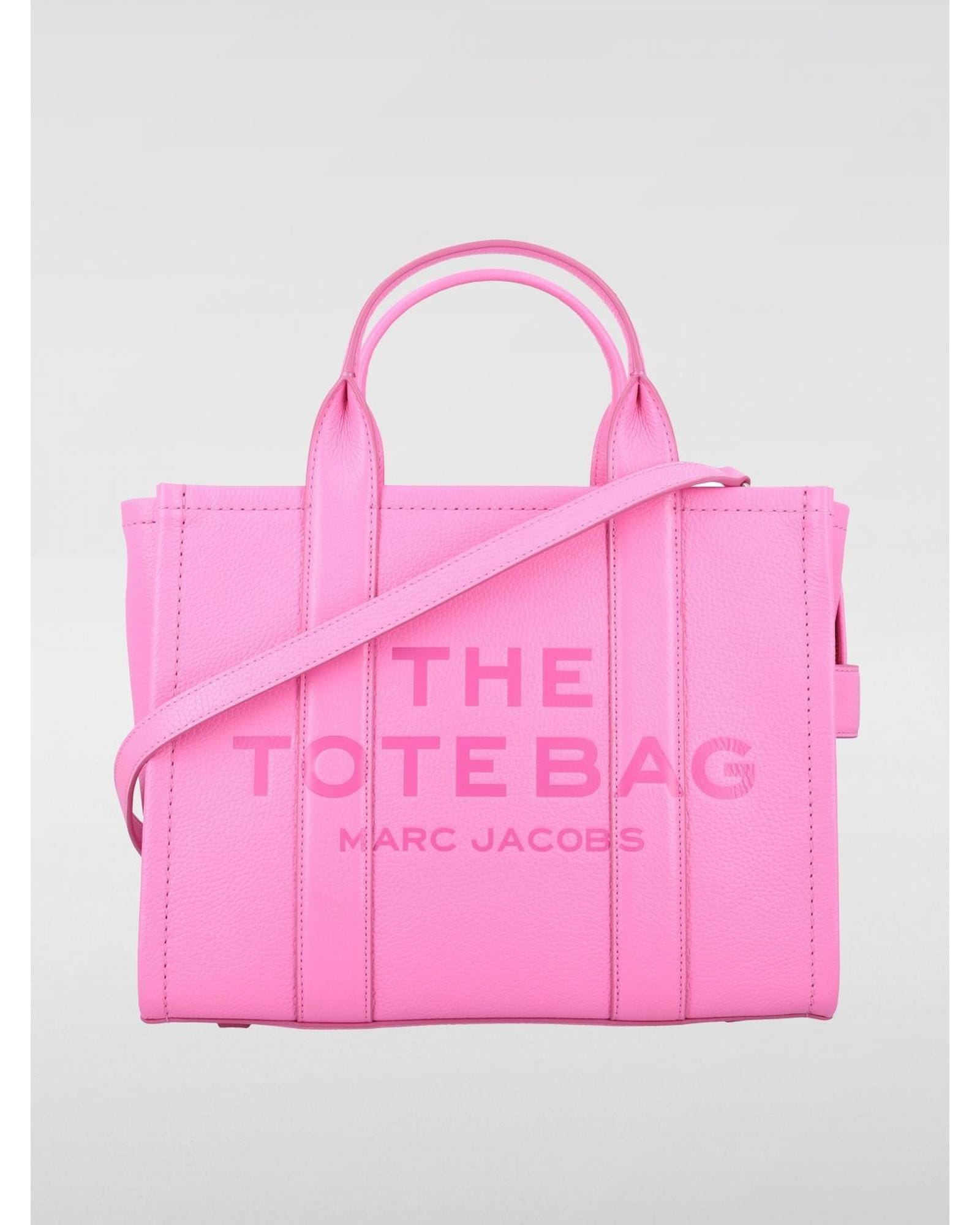 Marc Jacobs Tote Bag Handbag Leather Wo - Baby Pink