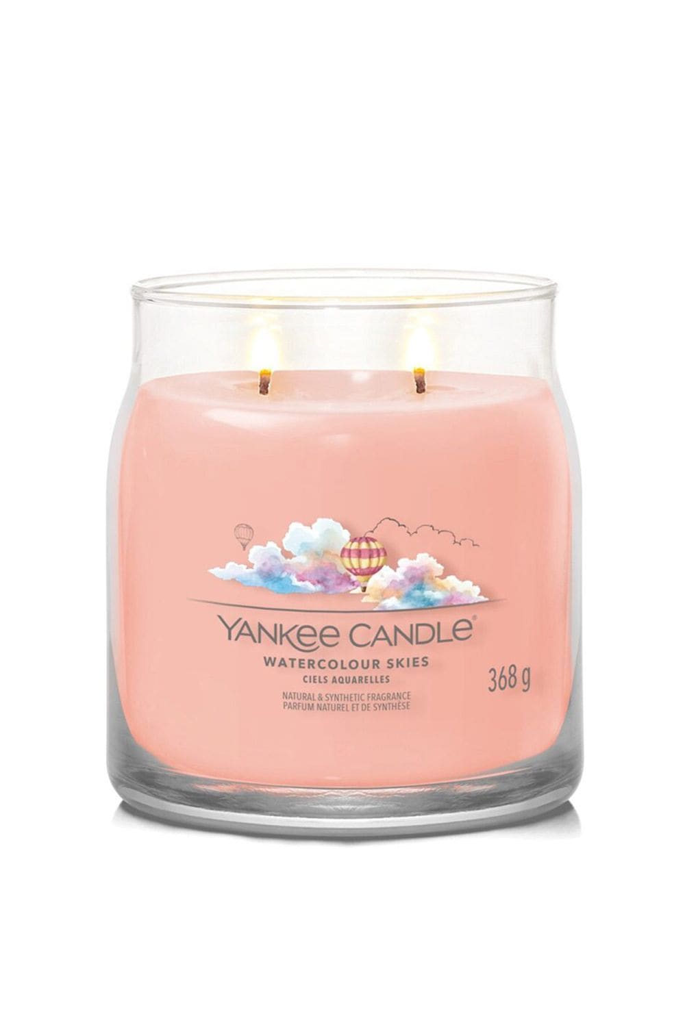 Yankee Candle Signature Medium Jar Candle - Watercolour Skies 368g Pink image 2