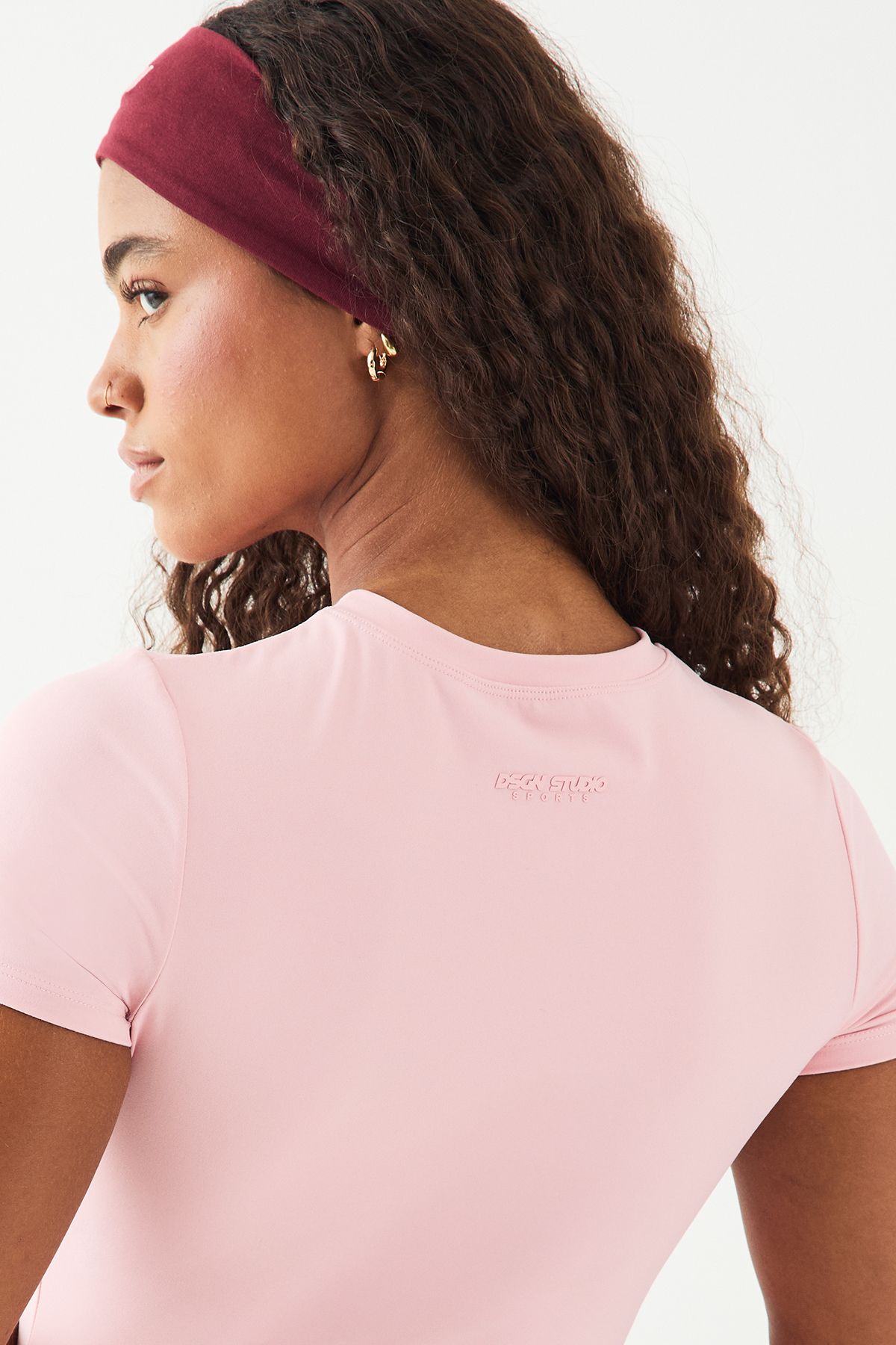 DSGN Studio DSGN Studio Sport Ultra Sculpt Short Sleeve Top Pink image 4