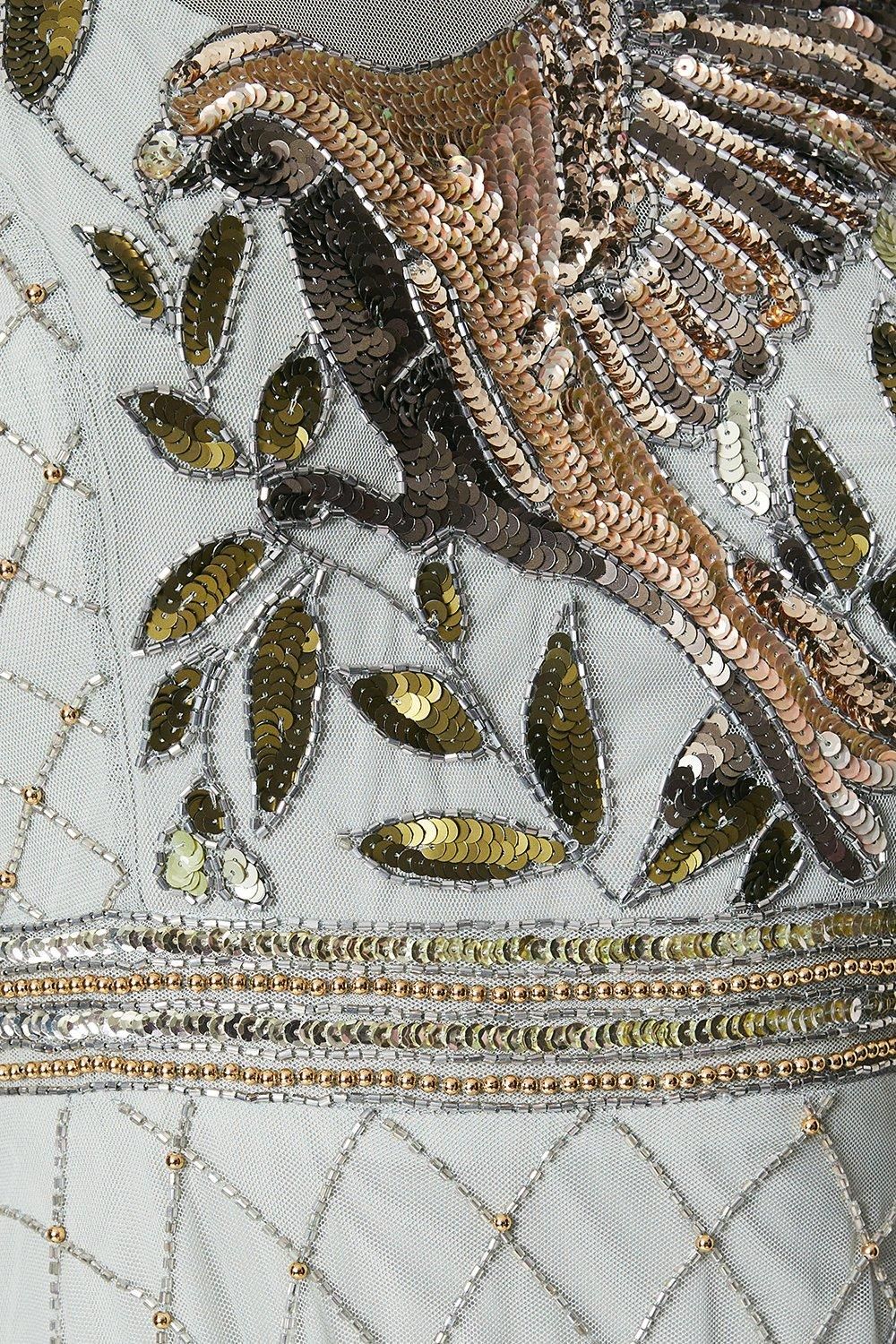 Coast The Collector Hand Embellished Maxi Dress Sage image 5