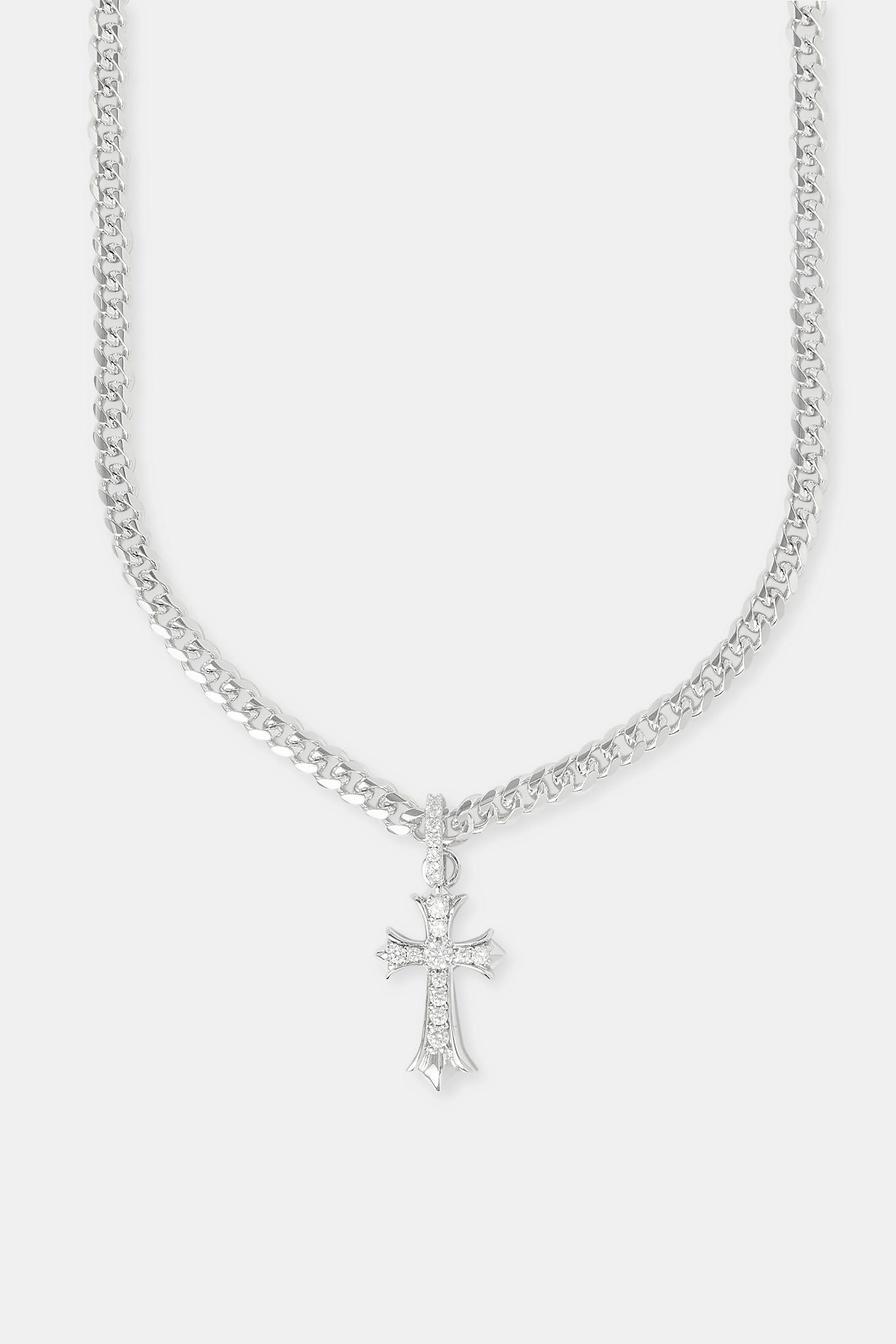 Cernucci Chunky Cross Polished Cuban Chain - 5mm image 2