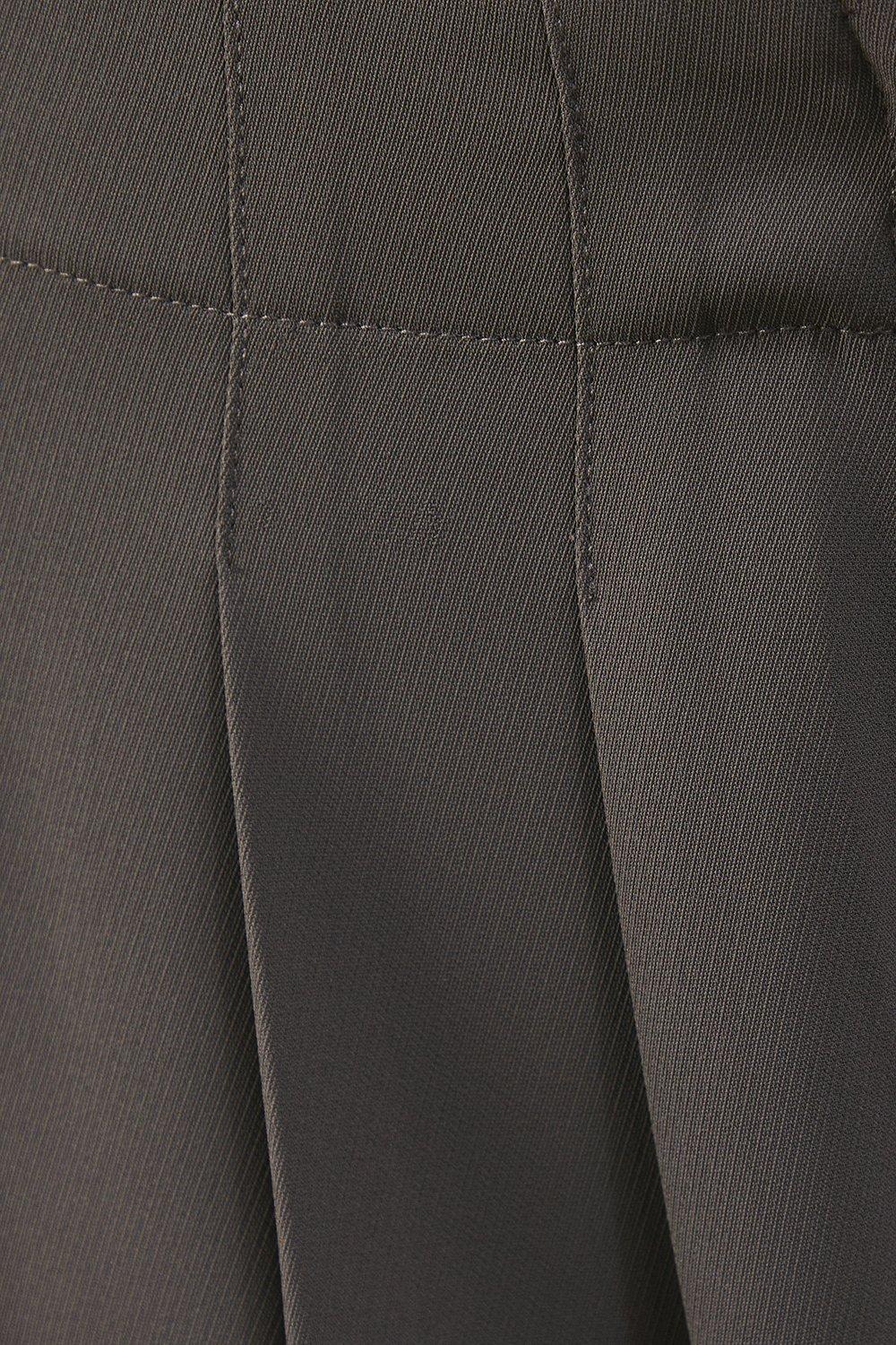 Warehouse Drape Pleat Detail Wide Leg Trouser Mushroom image 5