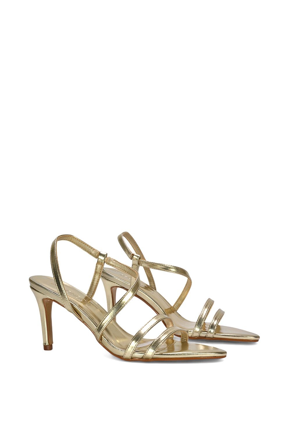 XY London 'Theodora' Strappy Pointed Toe Stiletto Heel Sandal Shoes image 3