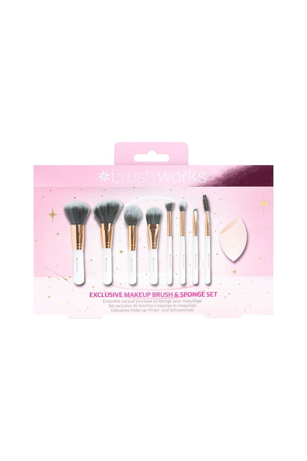 Brushworks Exclusive Makeup Brush and Sponge Set Misc