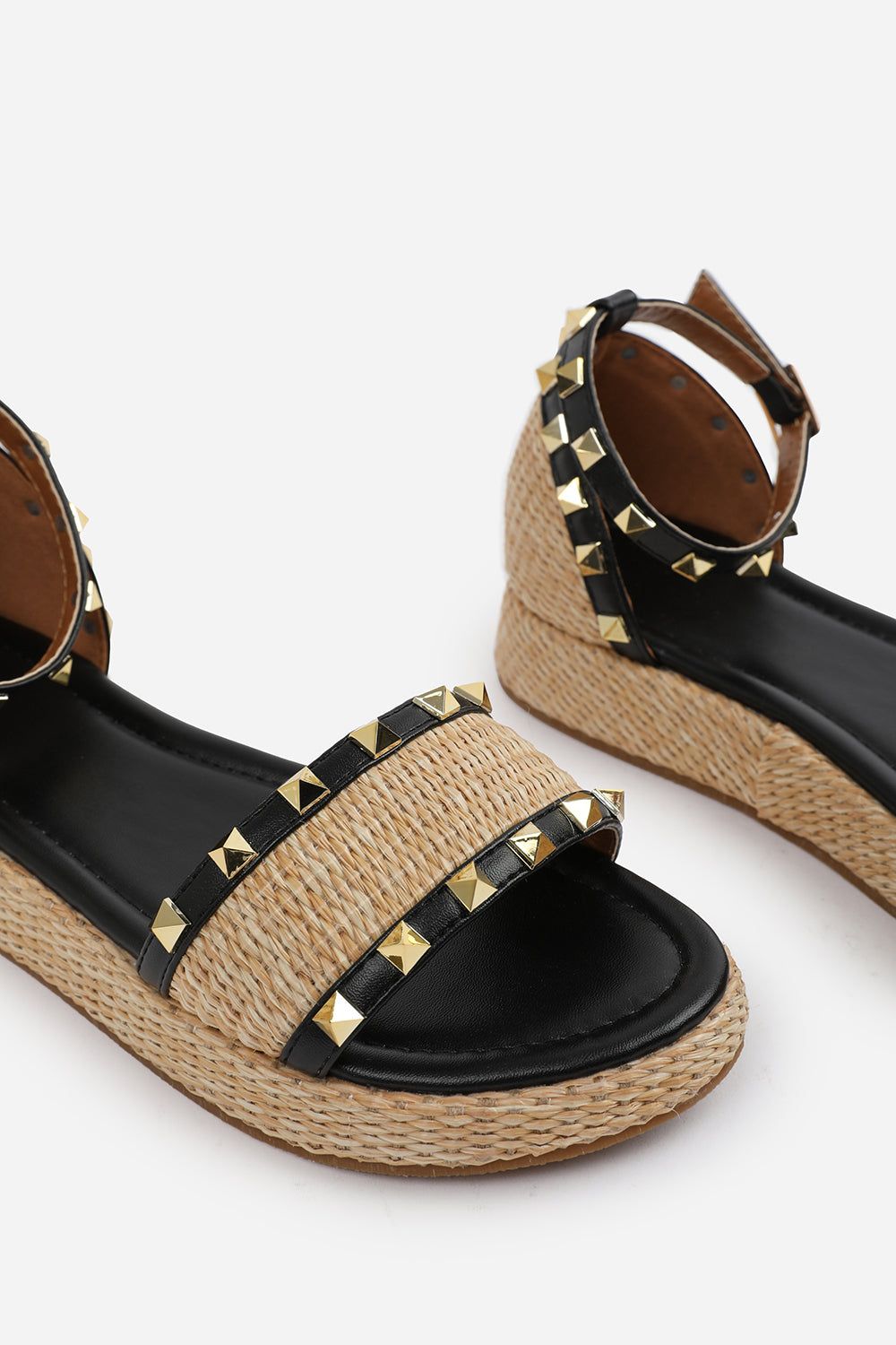 Where's That From 'Katara' Studded Gladiator Braided Strap Espadrille Flatform image 5