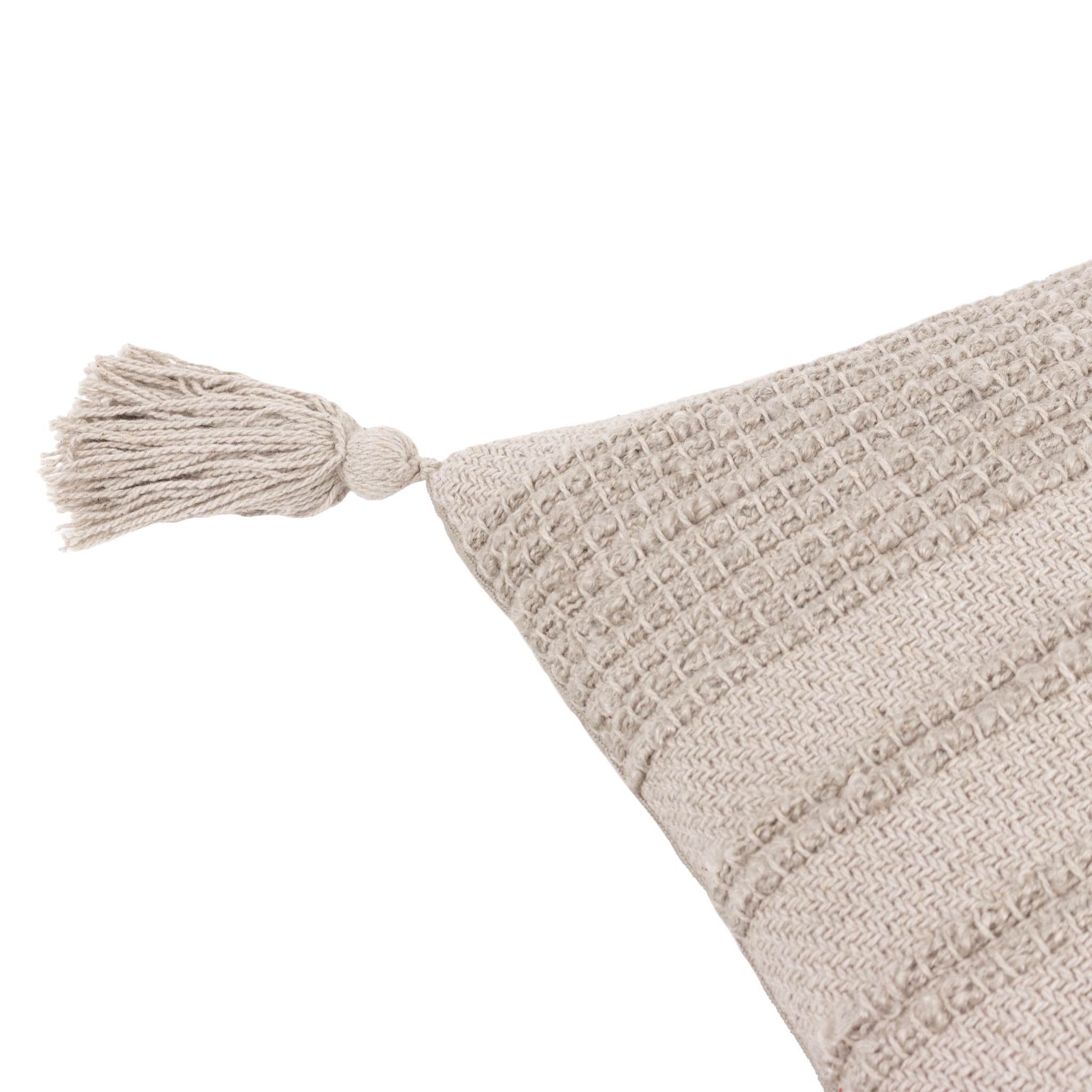 Yard Larch Woven Tasselled Polyester Filled Cushion image 5