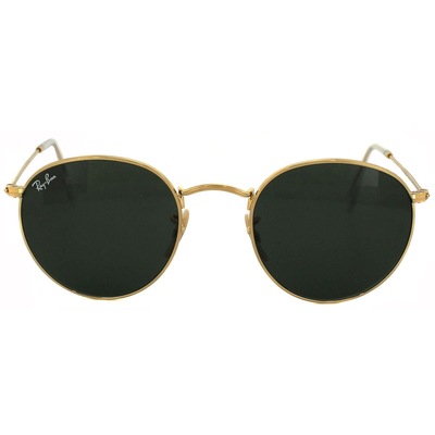 Ray-Ban Round Gold Green Sunglasses