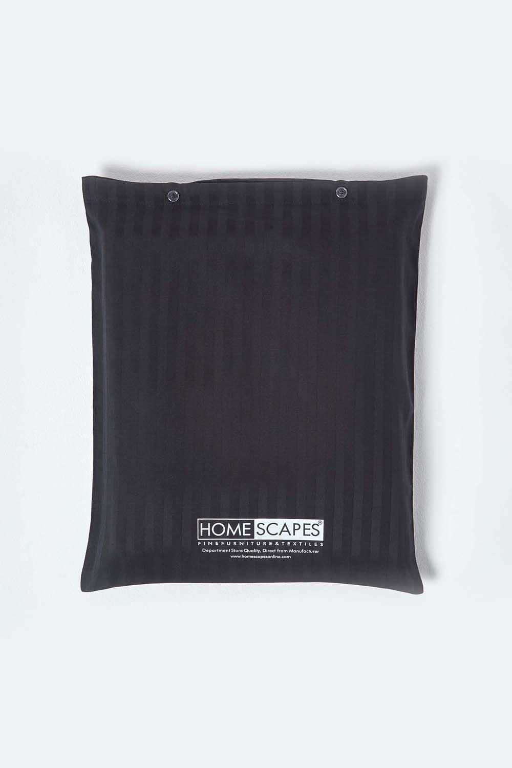 Homescapes Egyptian Cotton Satin Stripe Fitted Sheet 12 inch 330 Thread Count image 5