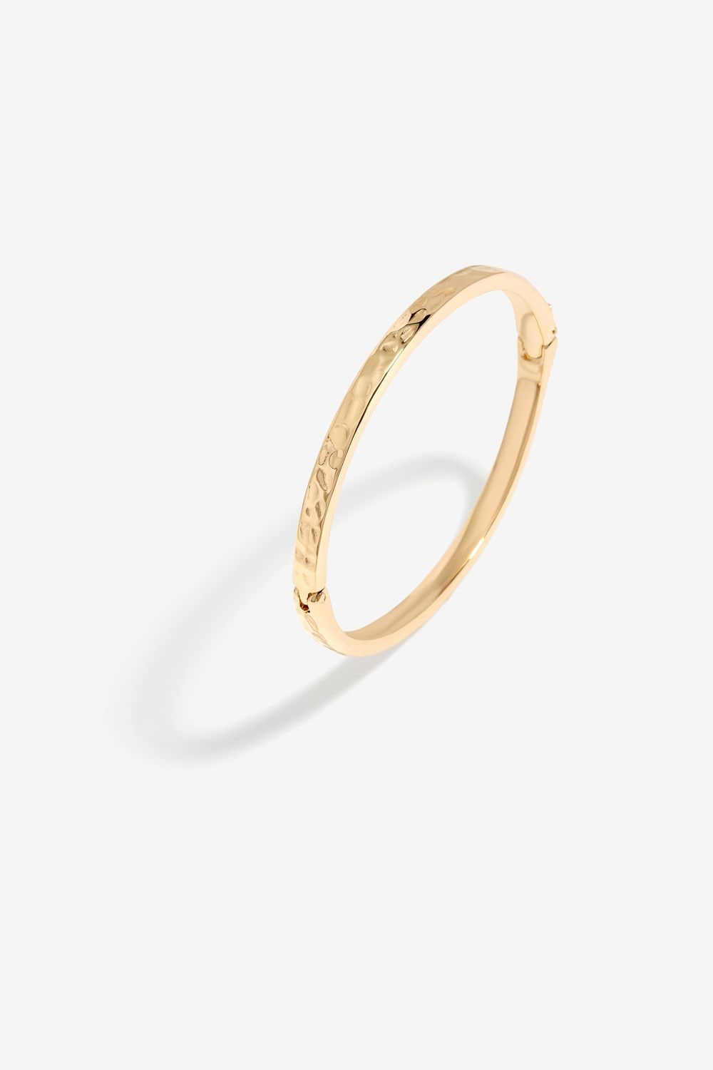 Jon Richard Gold Plated Polished Molten Bangle image 4