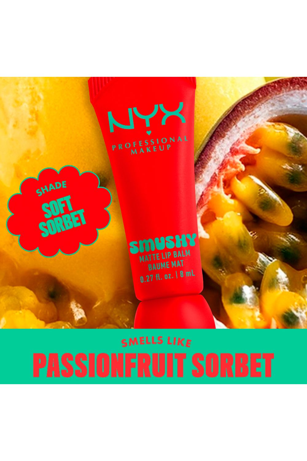 NYX Professional Makeup Smushy Matte Lip Balm 8ml Soft Sorbet image 6