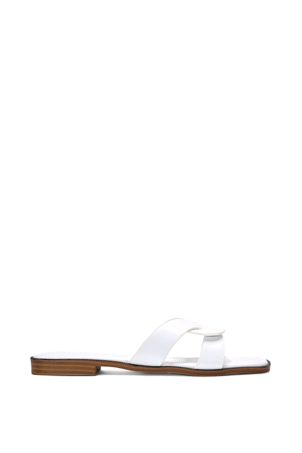 XY London 'Charley' Open Toe  Slip On Slider Sandals With Square Toe