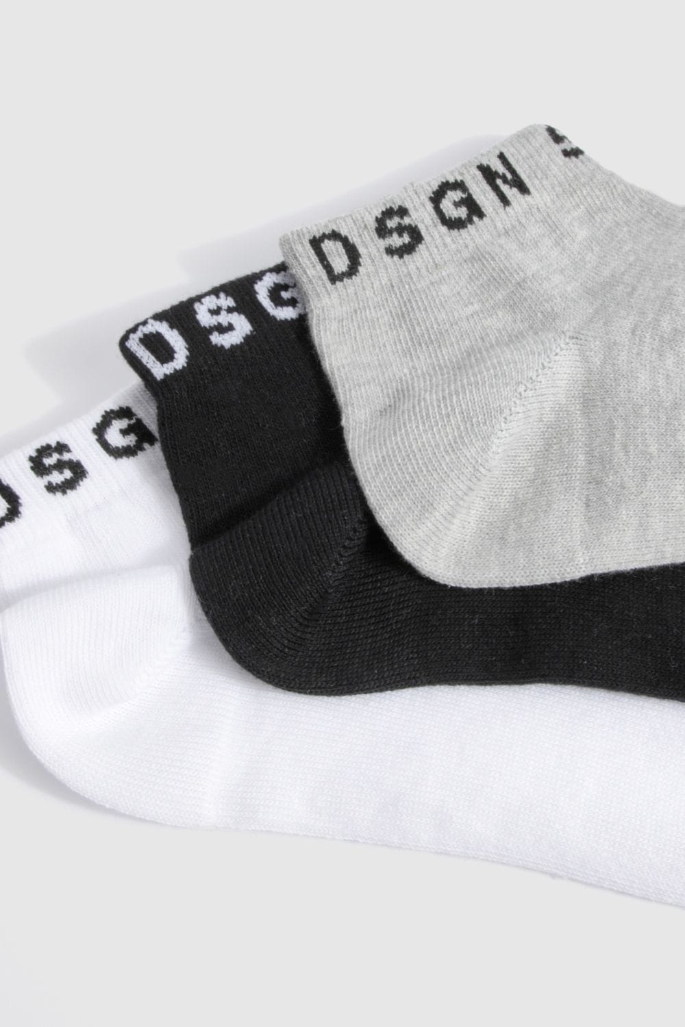 DSGN Studio DSGN Studio 3 Pack Multi Trainer Socks Multi image 3