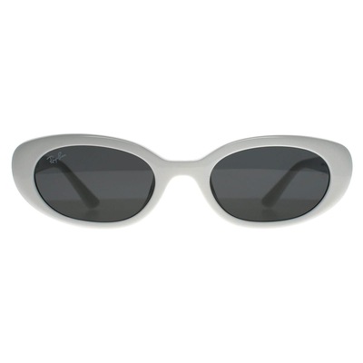 Ray-Ban Oval Polished White Dark Grey RB4441D Bio Based