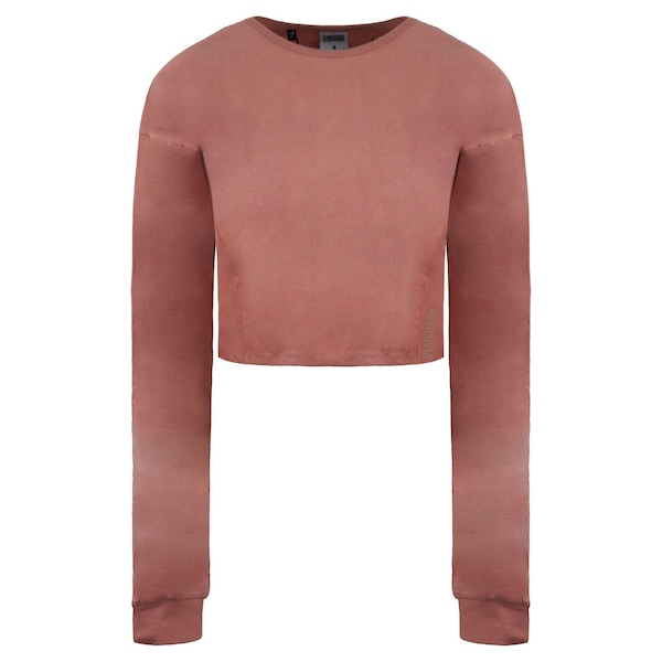 Gymshark Long Sleeve Light Pink Crop Top