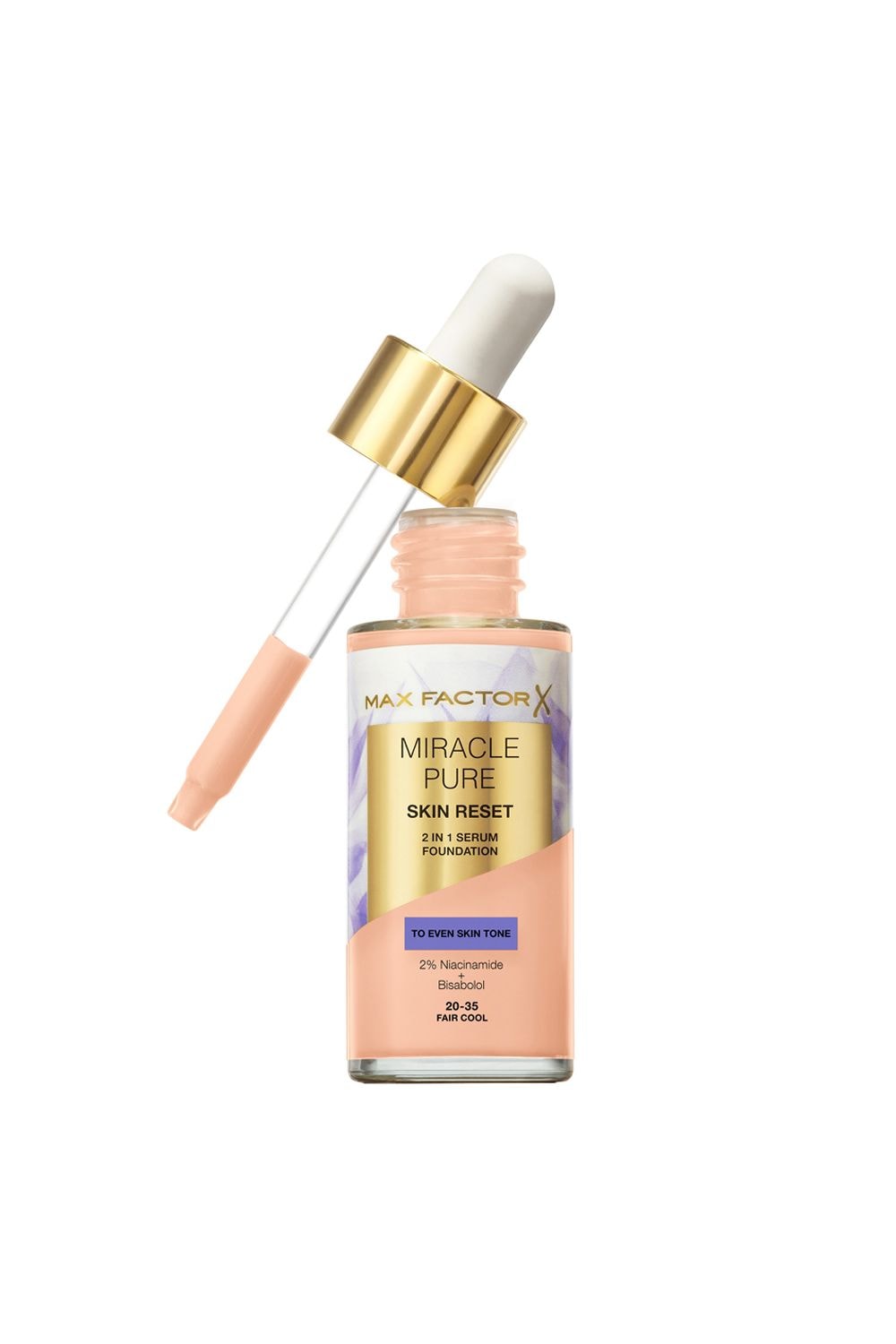 Max Factor Miracle Pure Skin Reset Serum Foundation 30ml Fair Cool image 1