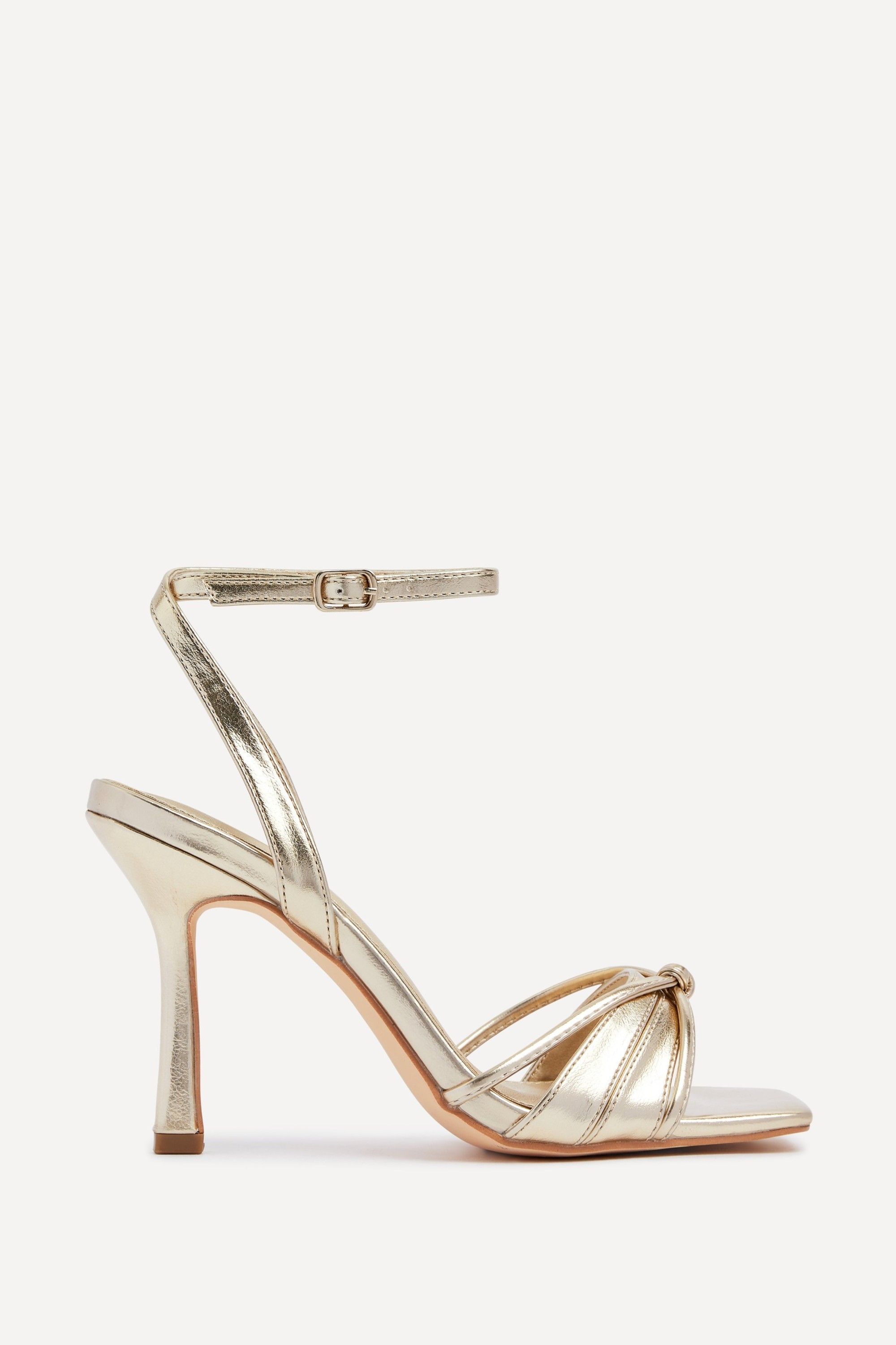 Linzi Nola Gold Knotted Heels