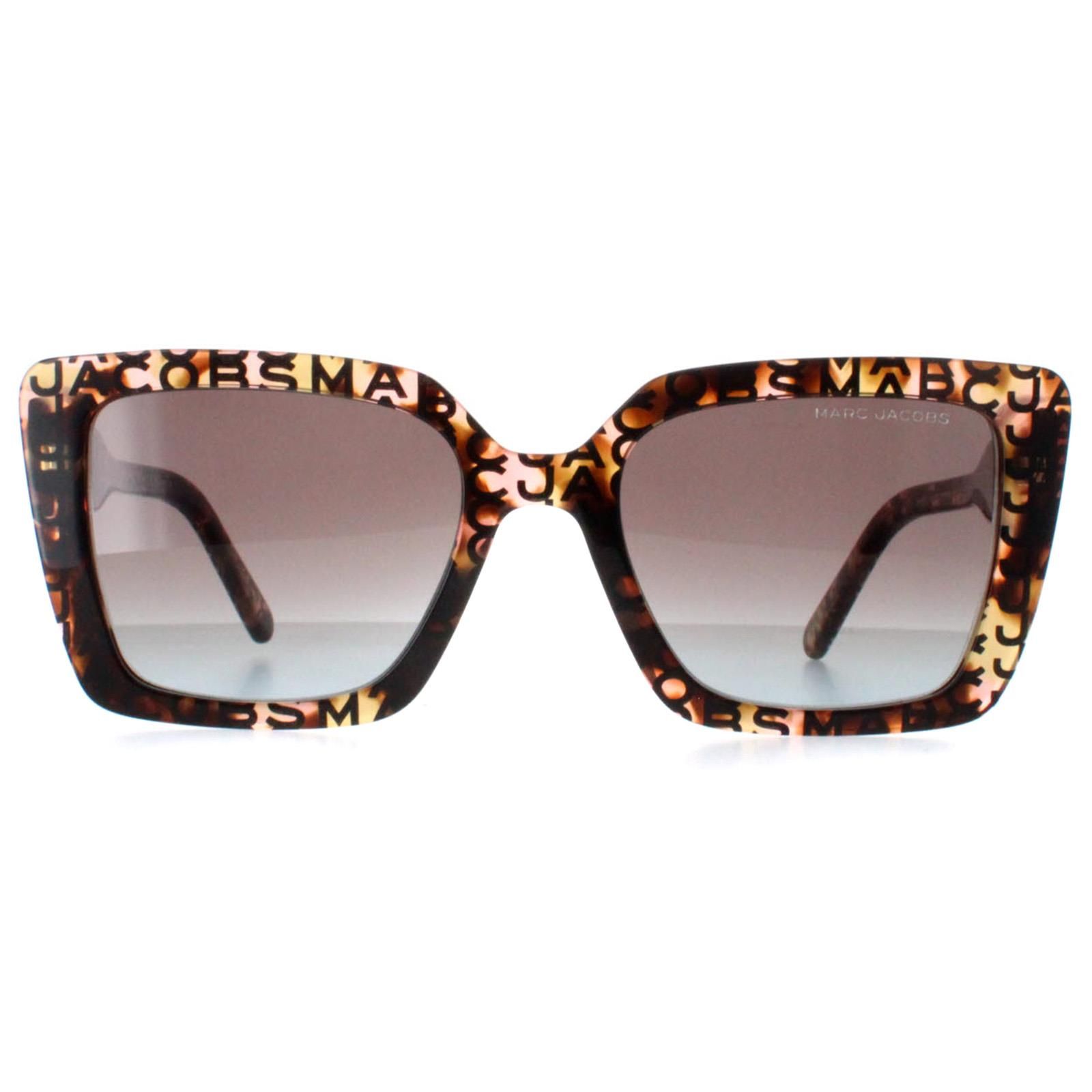 Marc Jacobs Square Pattern Havana Brown Teal Gradient MARC 733/S