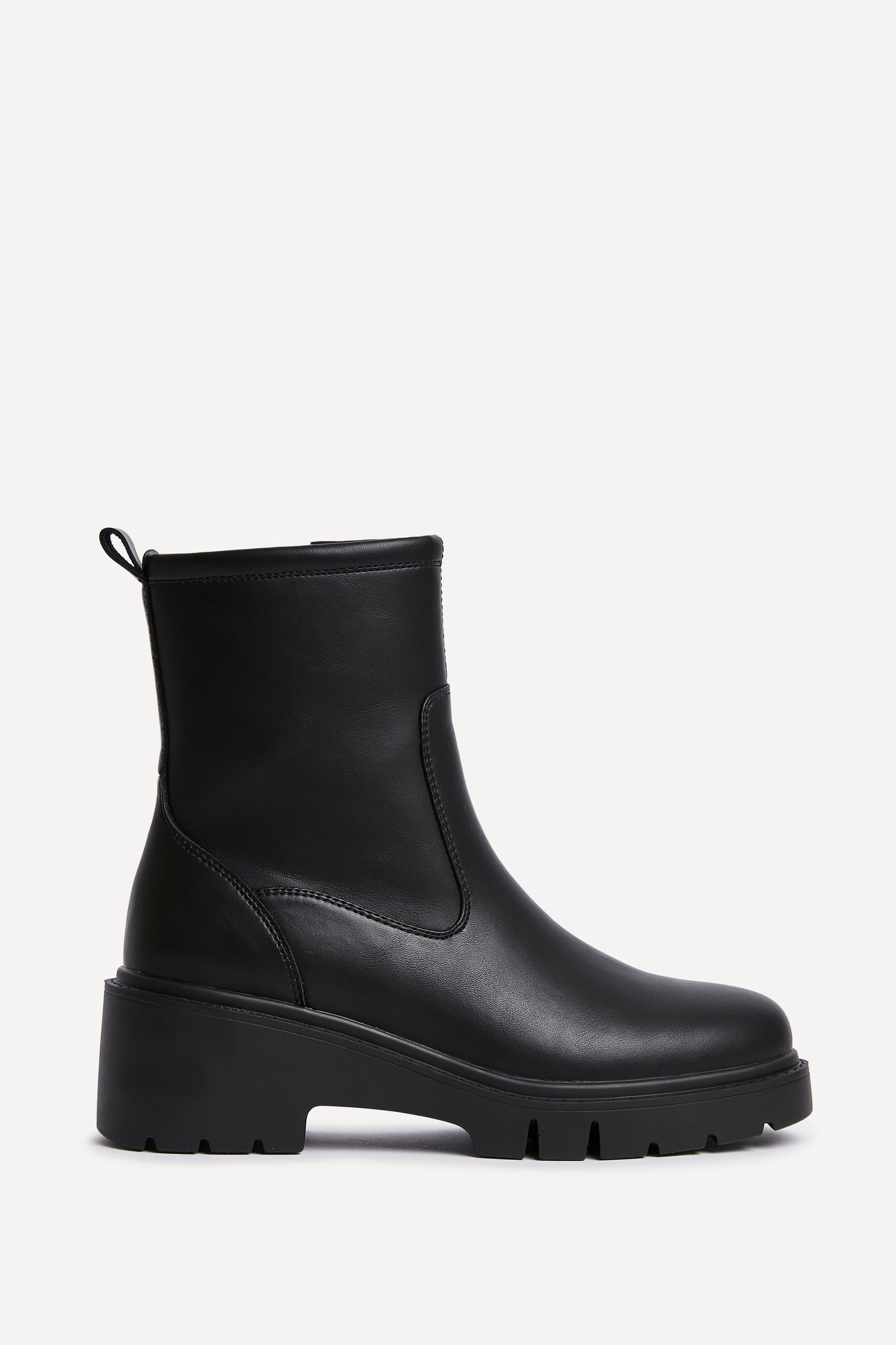 Linzi Limited Black Faux Leather Ankle Boot image 1