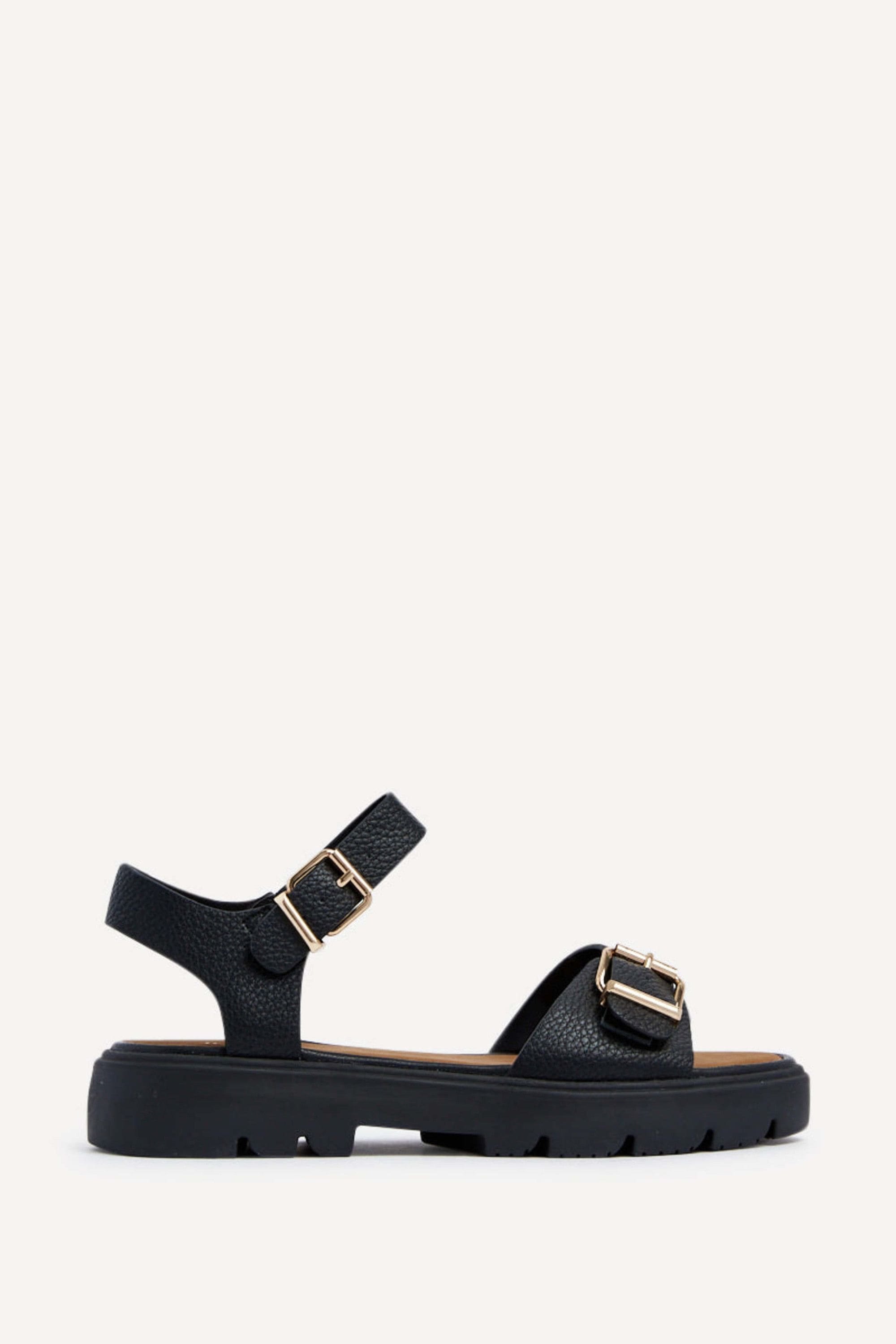 Linzi Comet Black Chunky Sandals