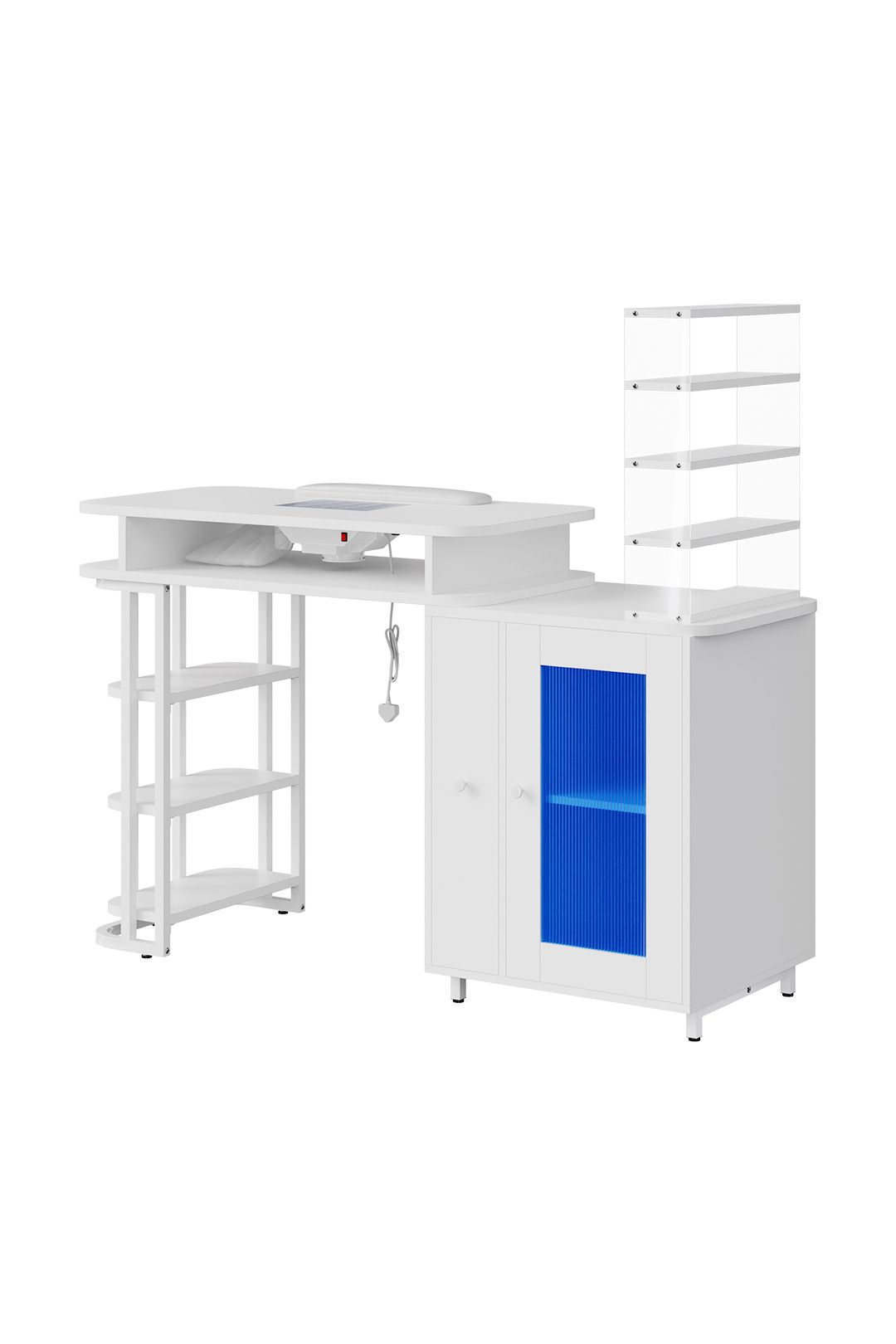 SHEONLY Professional Mobile Manicure Table with Built-in Dust Collector image 4