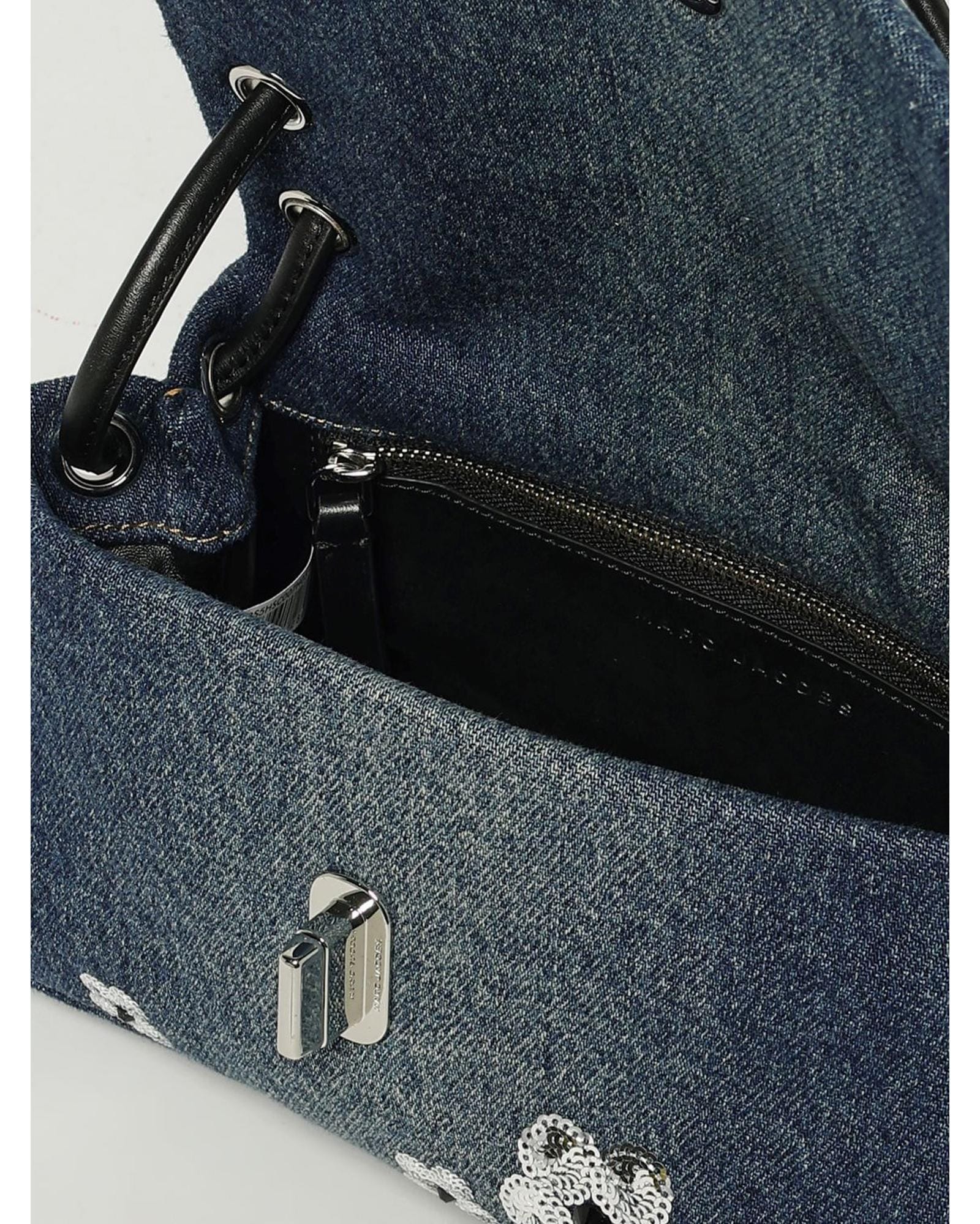 Marc Jacobs Softshot 21 Sequin Denim Handbag Wo image 5